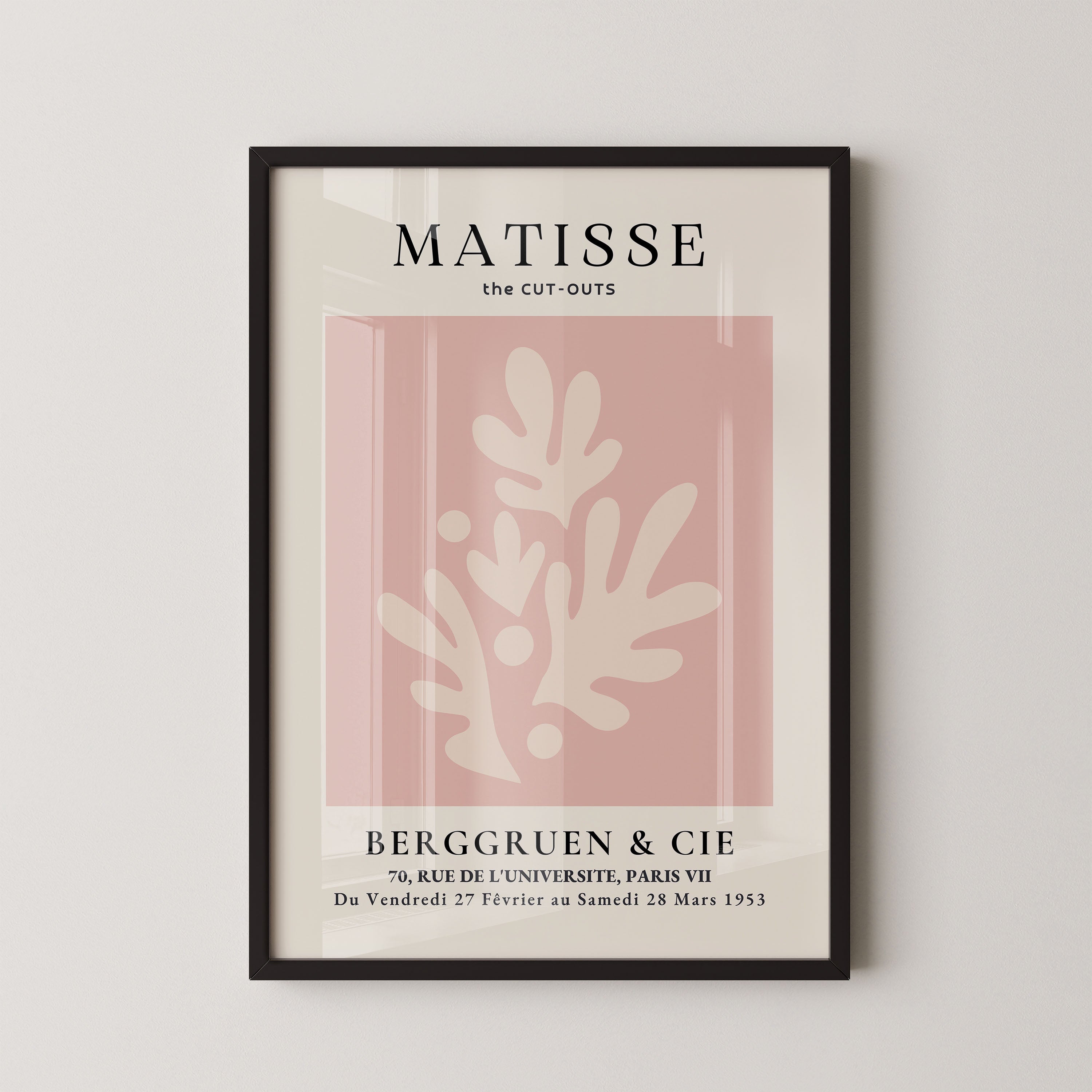 Henri Matisse – Soft Coral Botanical Composition