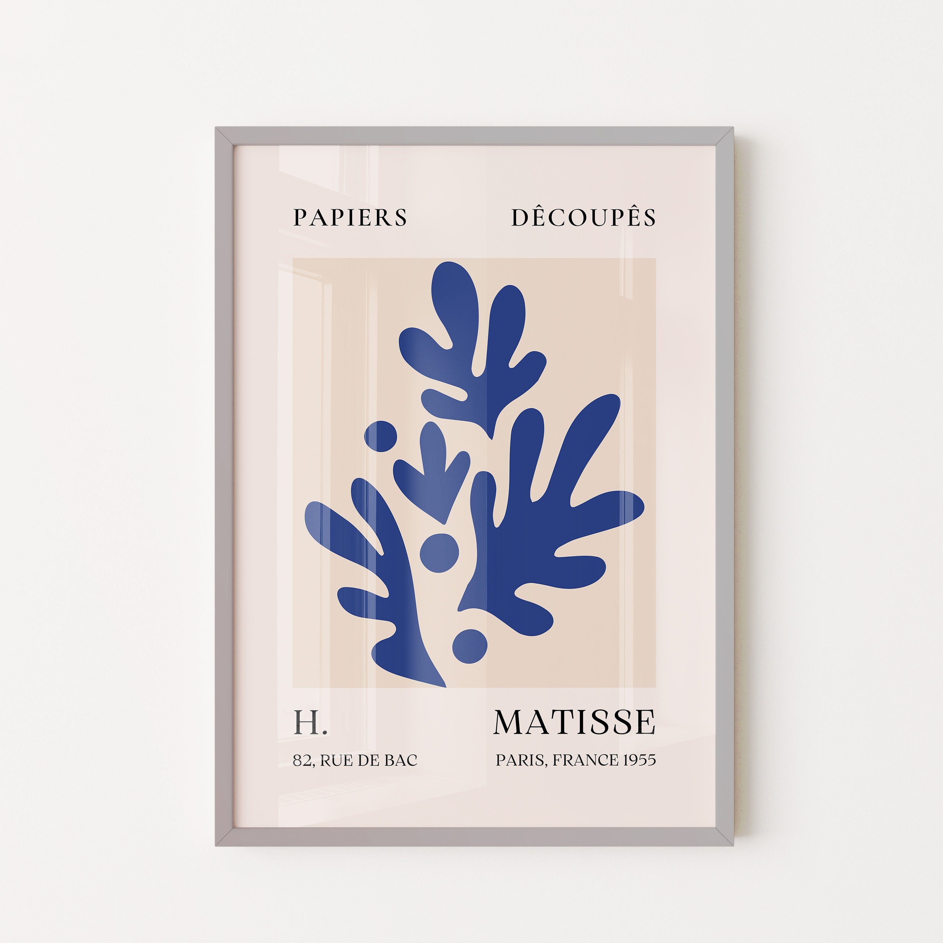 Henri Matisse – Blue Botanical Cut-Out Form (1955)