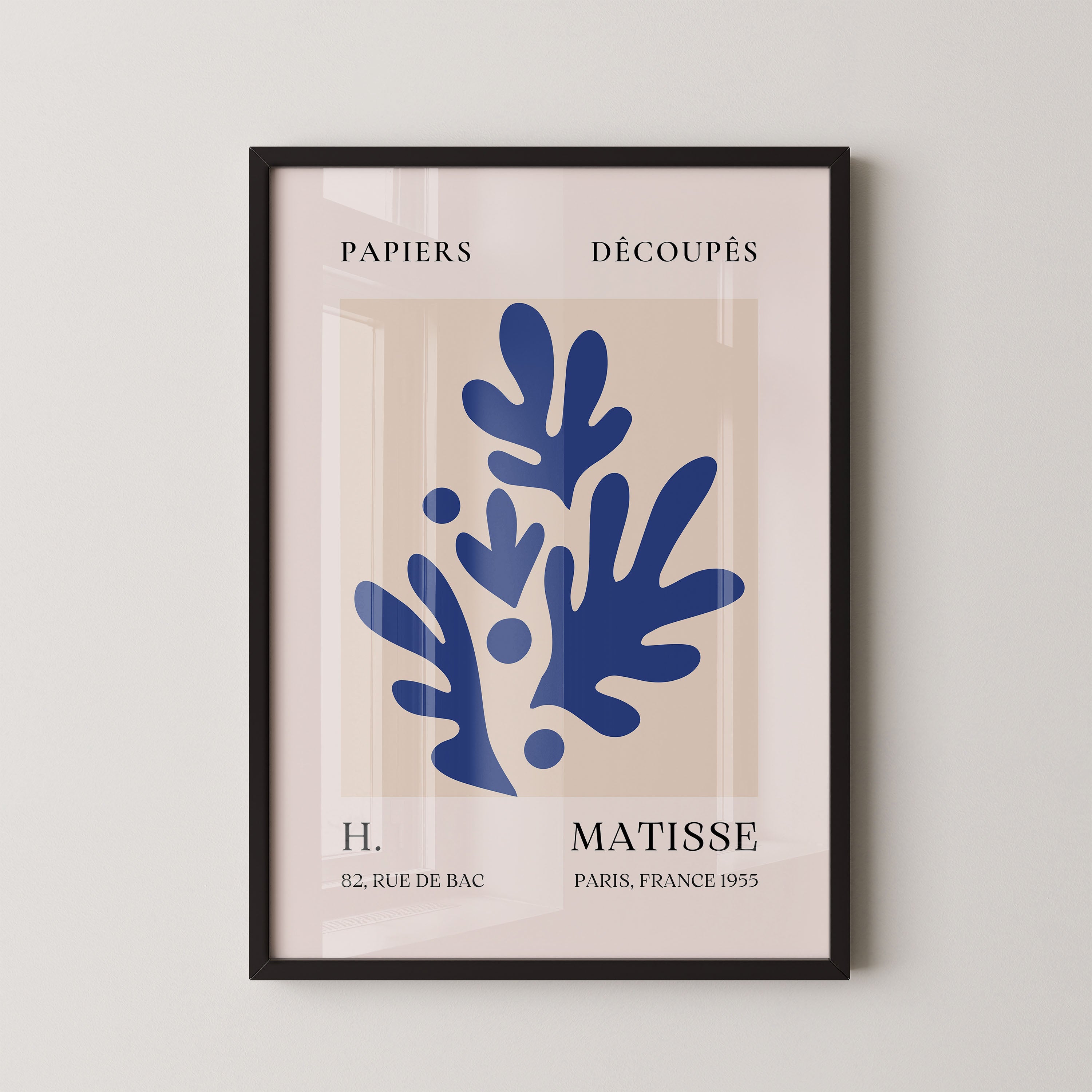 Henri Matisse – Blue Botanical Cut-Out Form (1955)