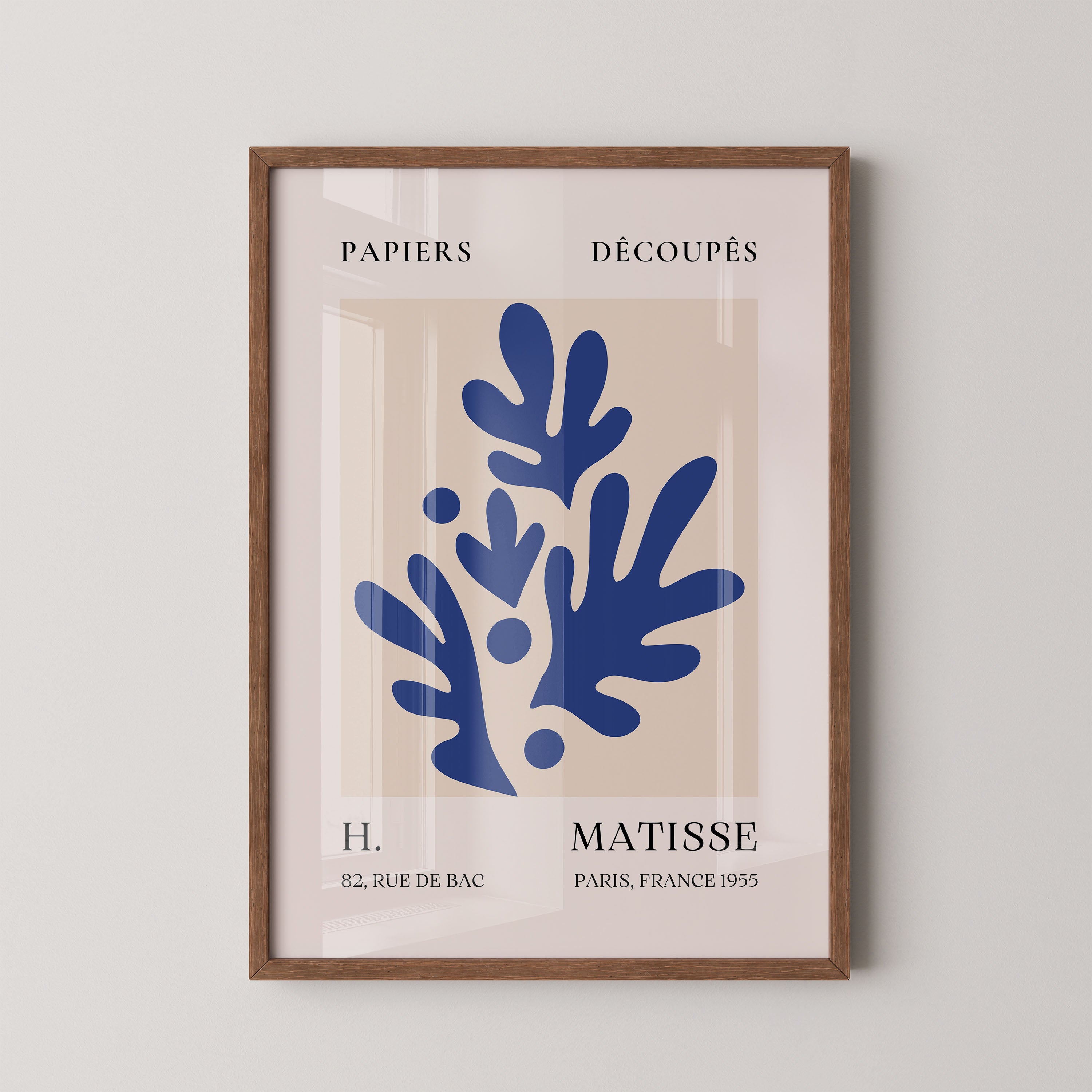 Henri Matisse – Blue Botanical Cut-Out Form (1955)