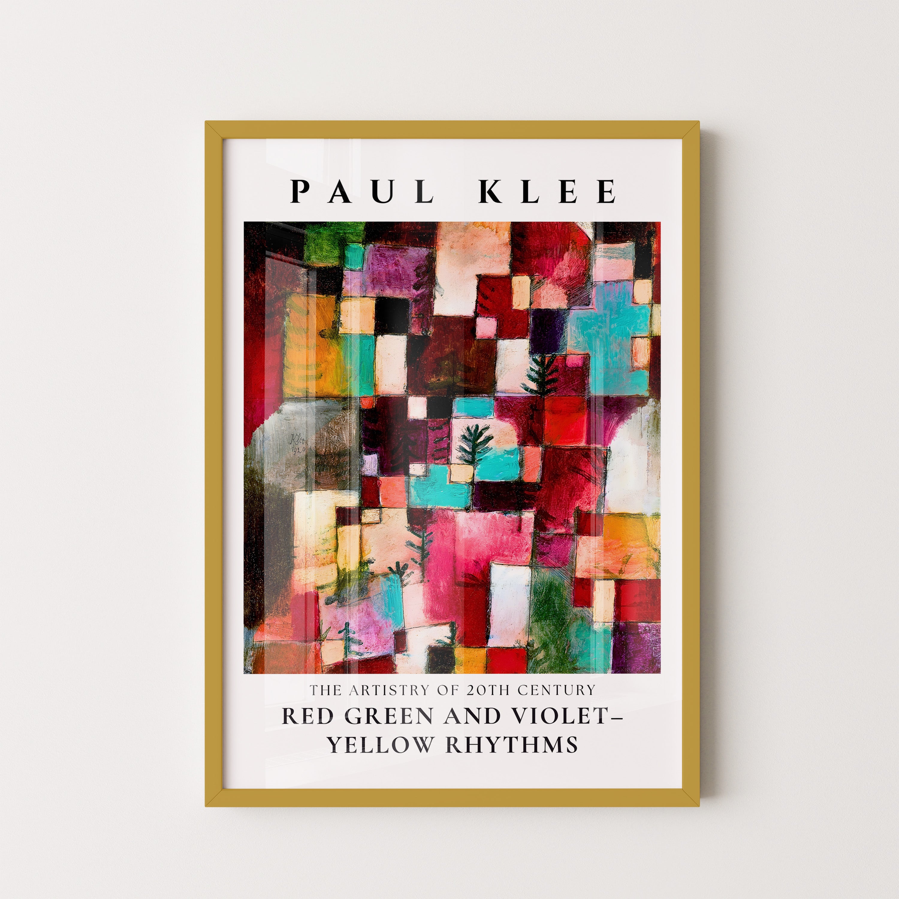 Paul Klee – Red, Green and Violet-Yellow Rhythms