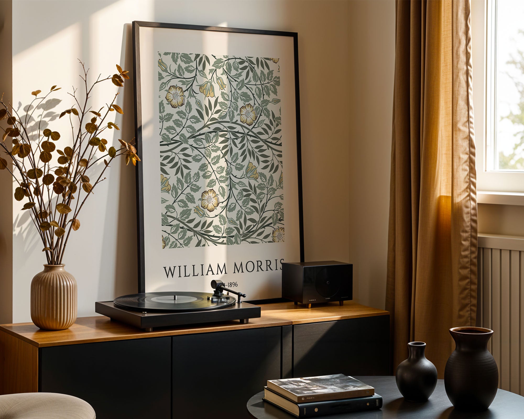 William Morris – Green Floral Vine Pattern