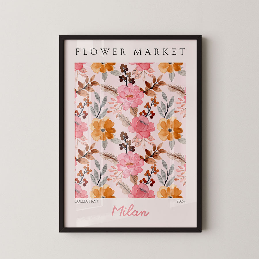 Elegant Blush Botanical Pattern