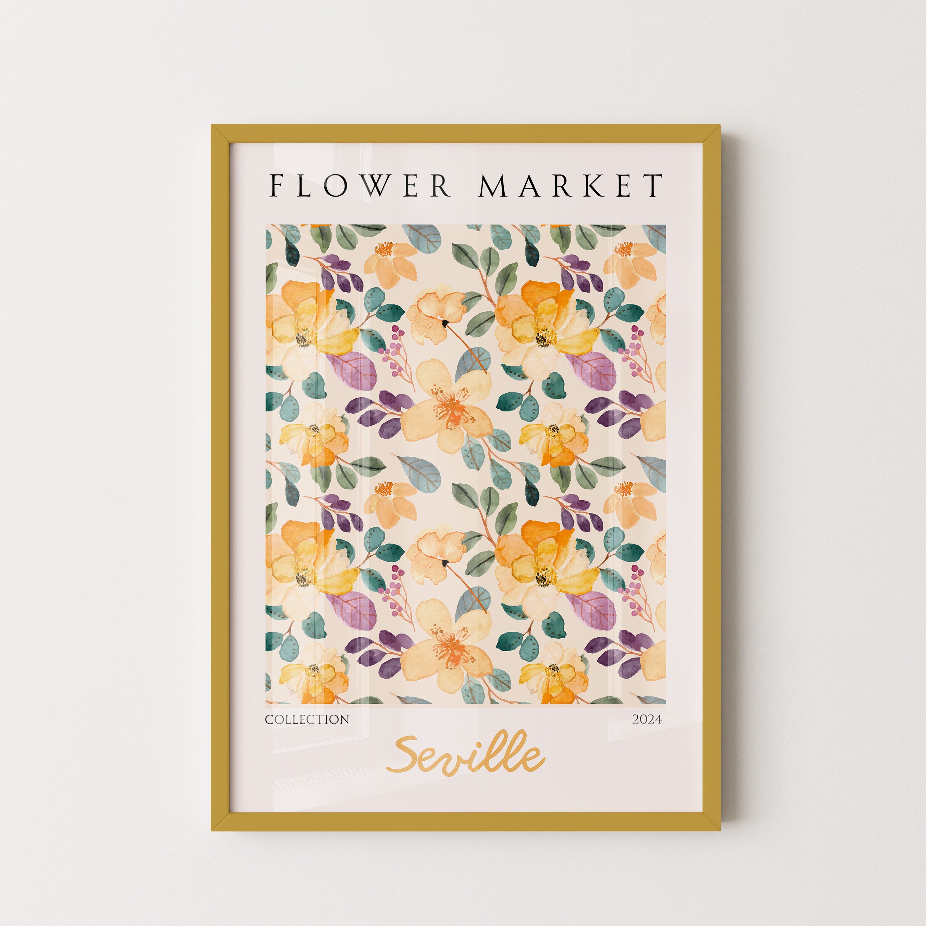 Golden Blossom Pattern