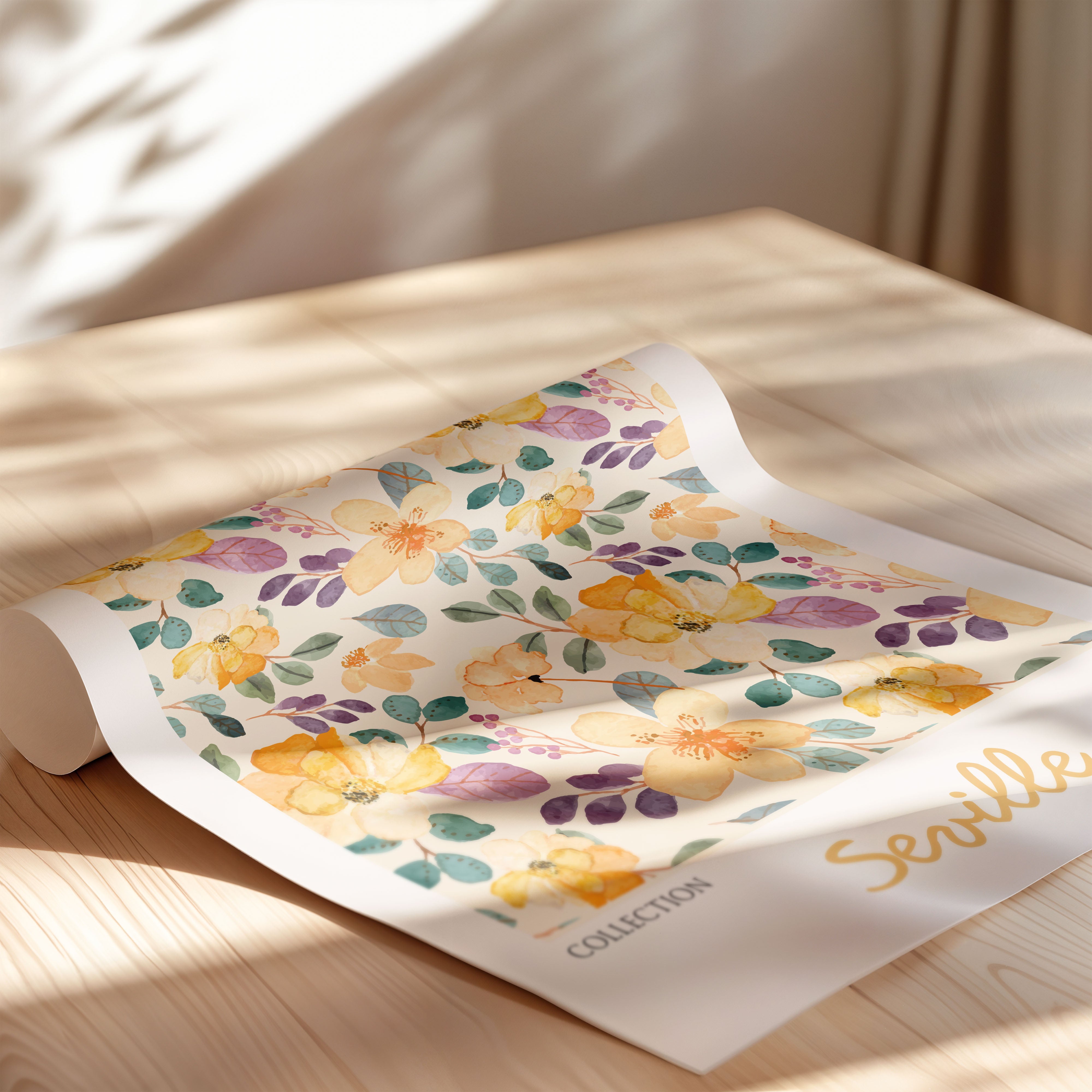 Golden Blossom Pattern