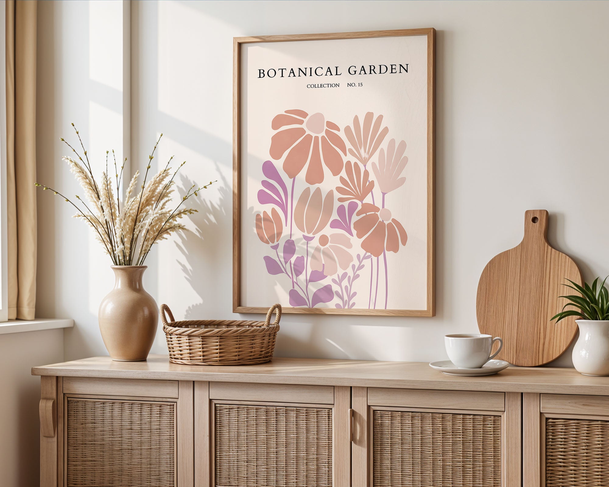 Muted Earth Tone Botanical
