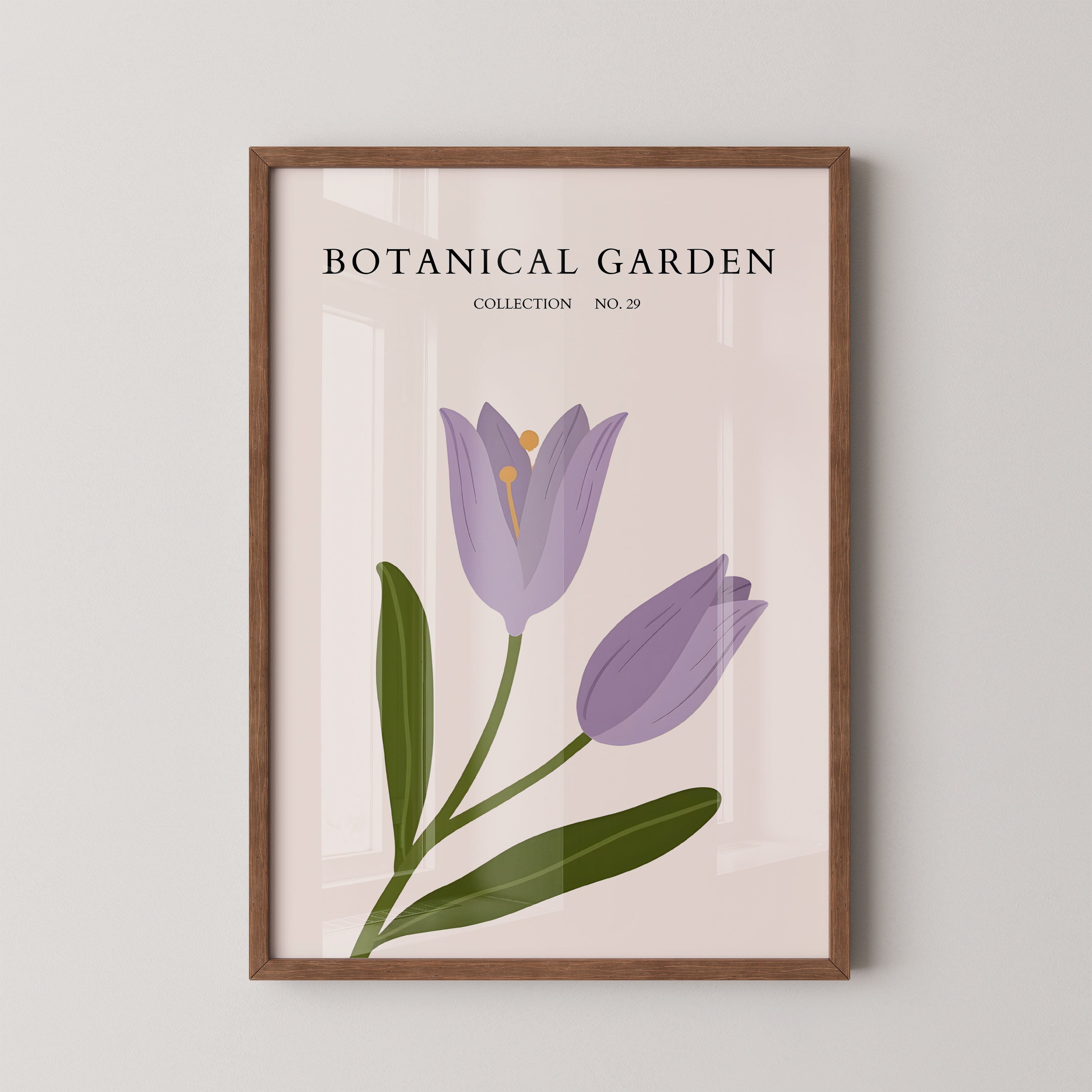 Botanical Garden Lavender Tulip Minimal