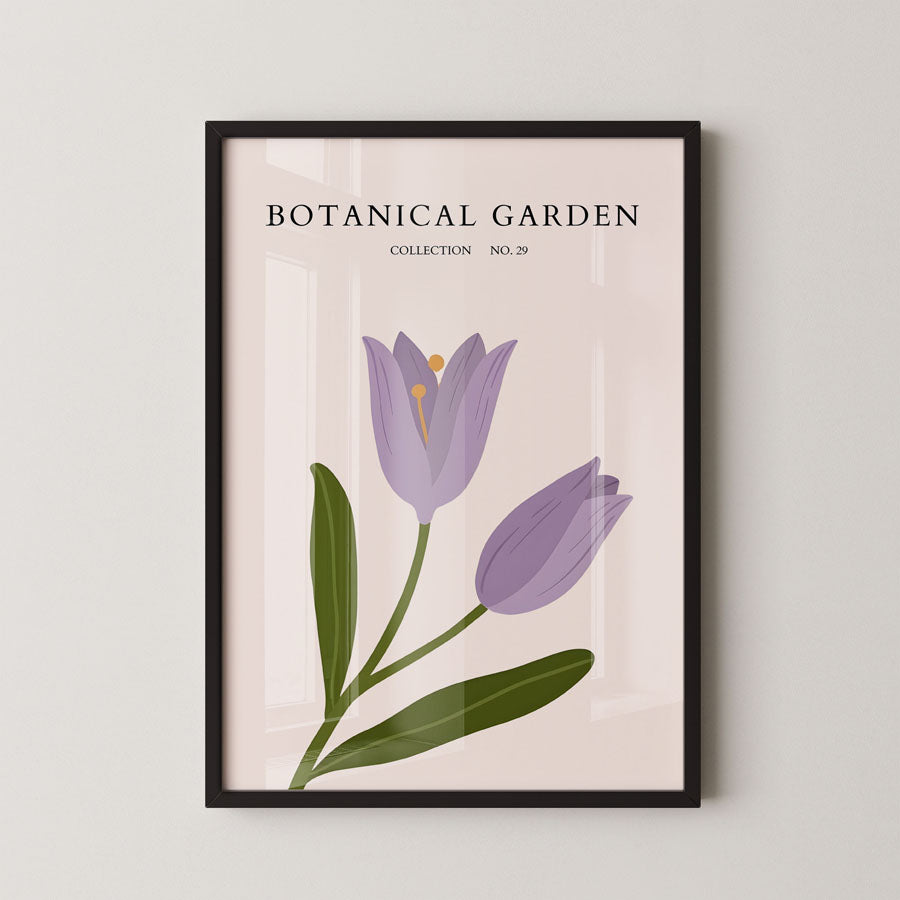 Botanical Garden Lavender Tulip Minimal