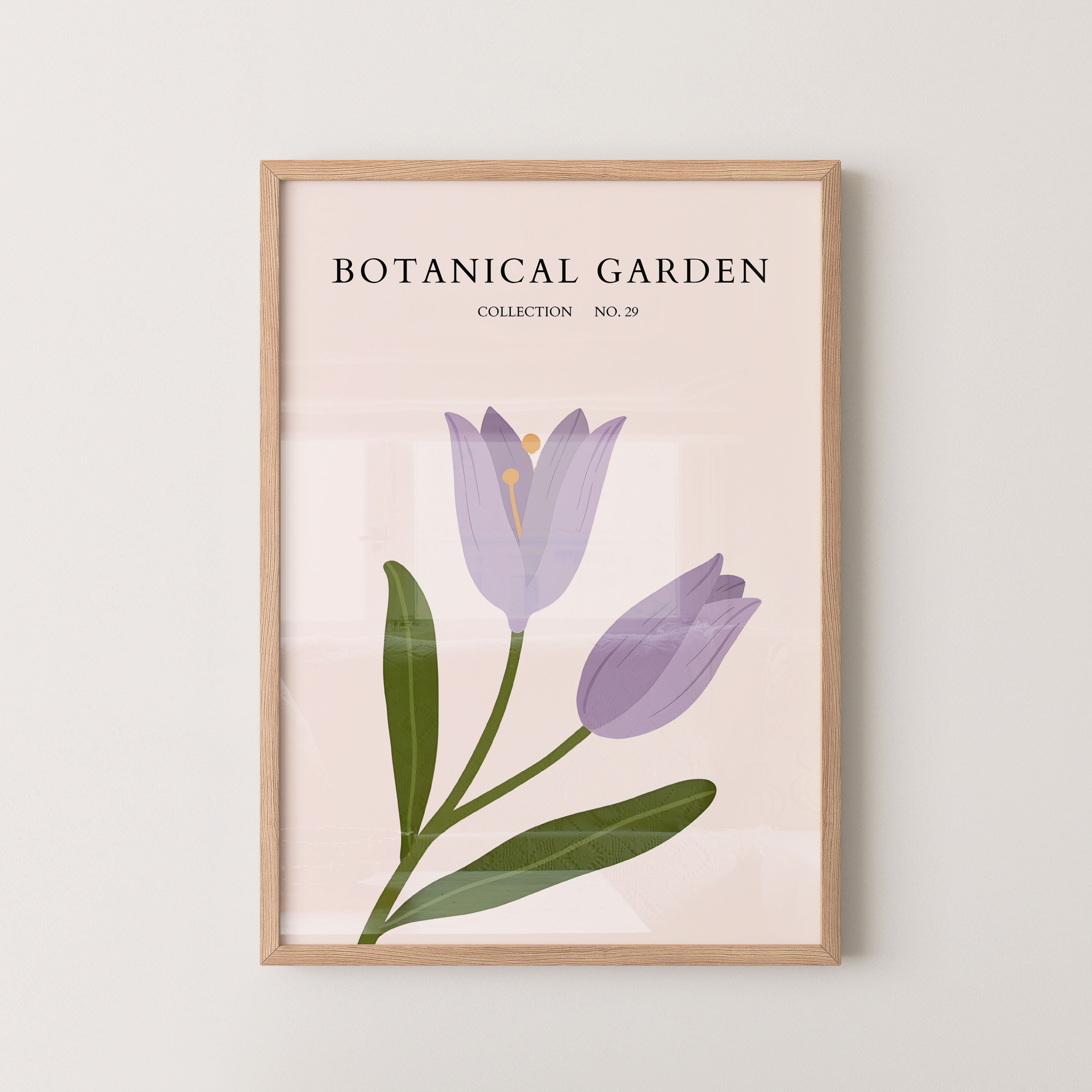 Botanical Garden Lavender Tulip Minimal