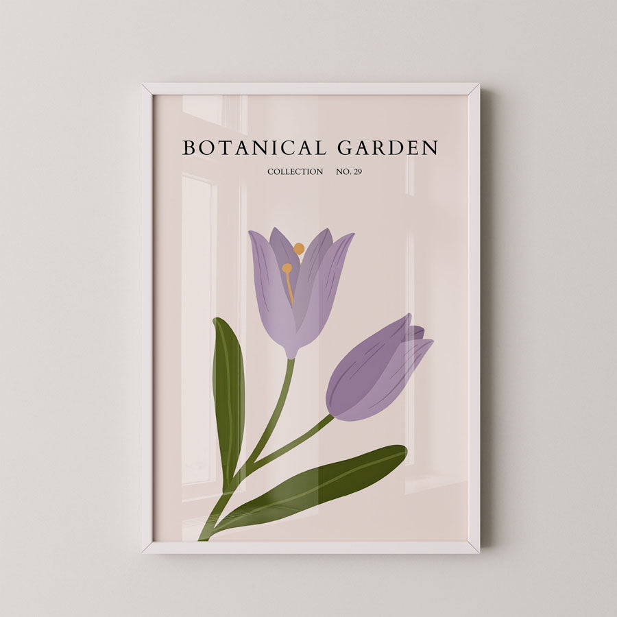 Botanical Garden Lavender Tulip Minimal