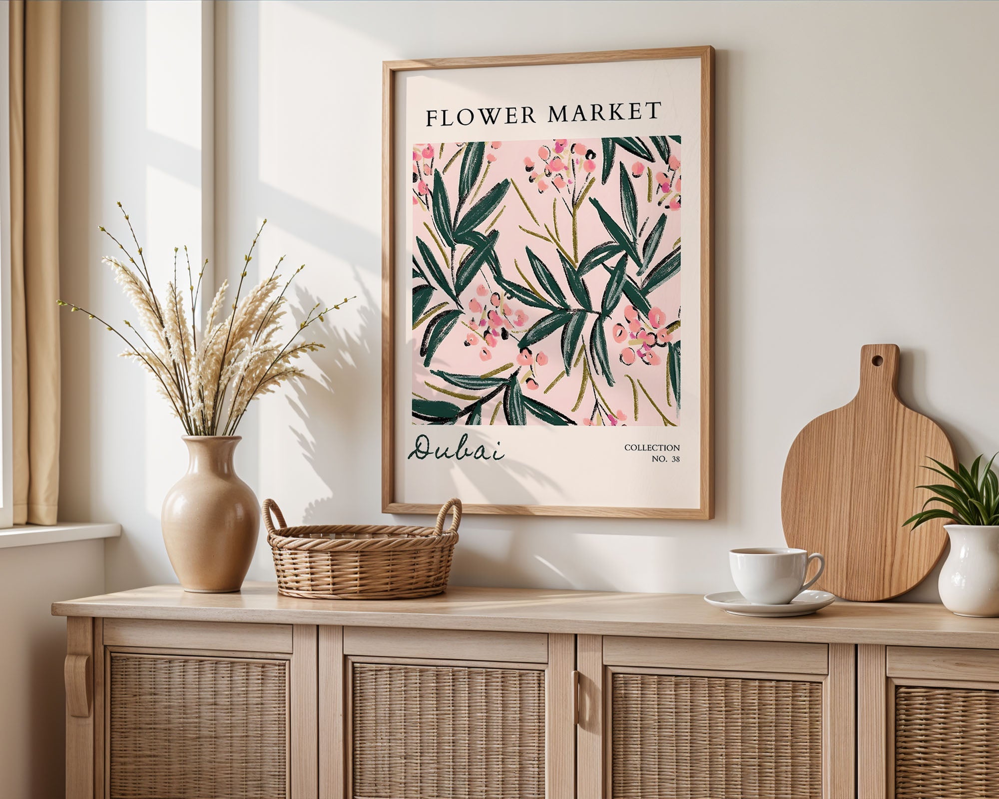 Dubai Botanical Blush Pattern