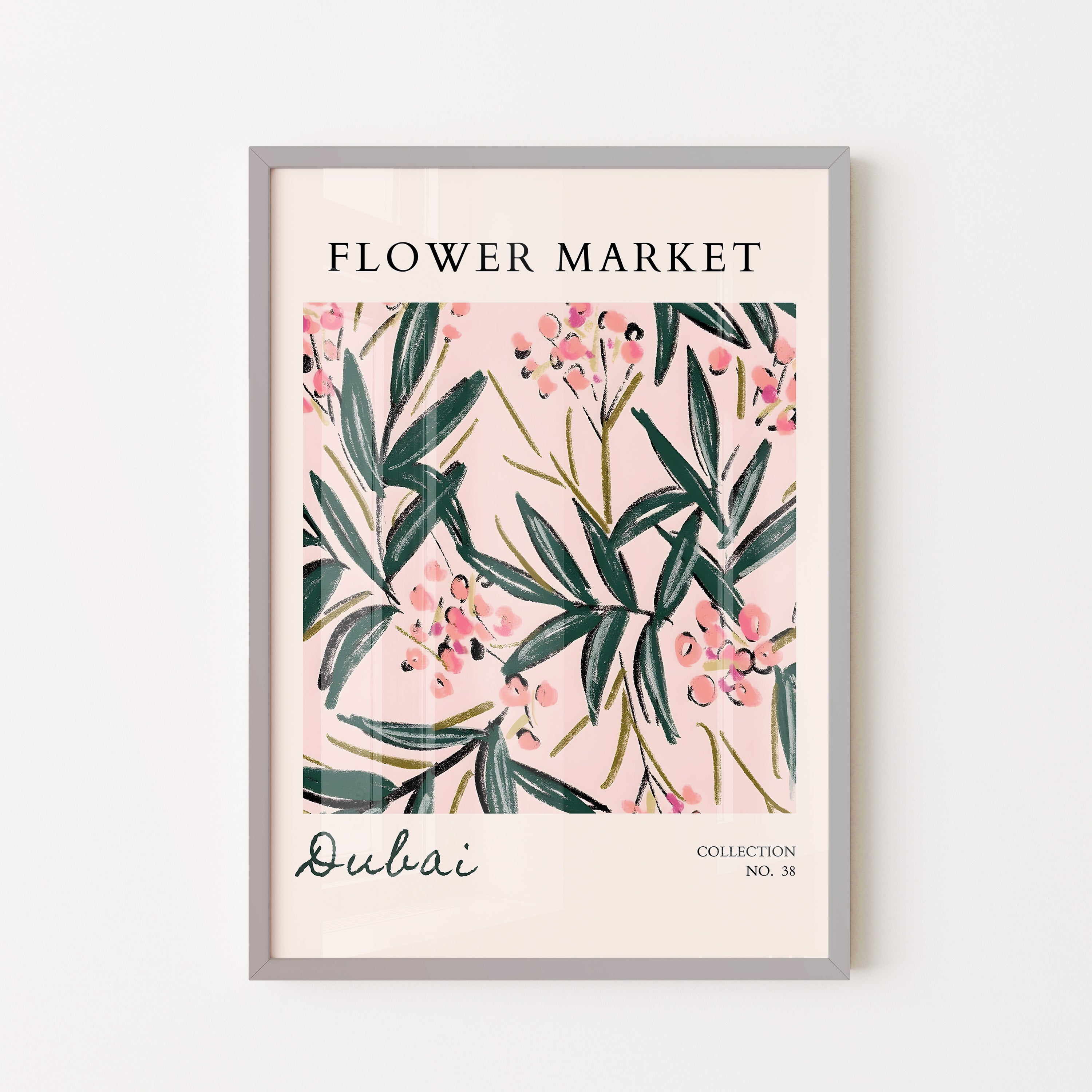 Dubai Botanical Blush Pattern