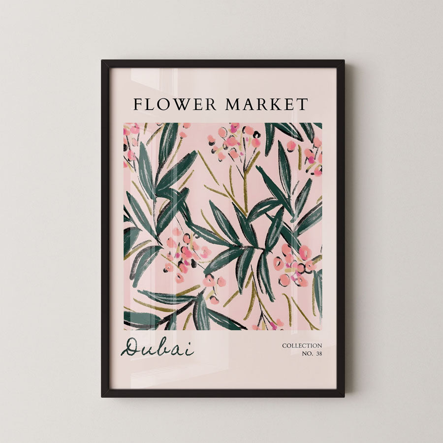 Dubai Botanical Blush Pattern