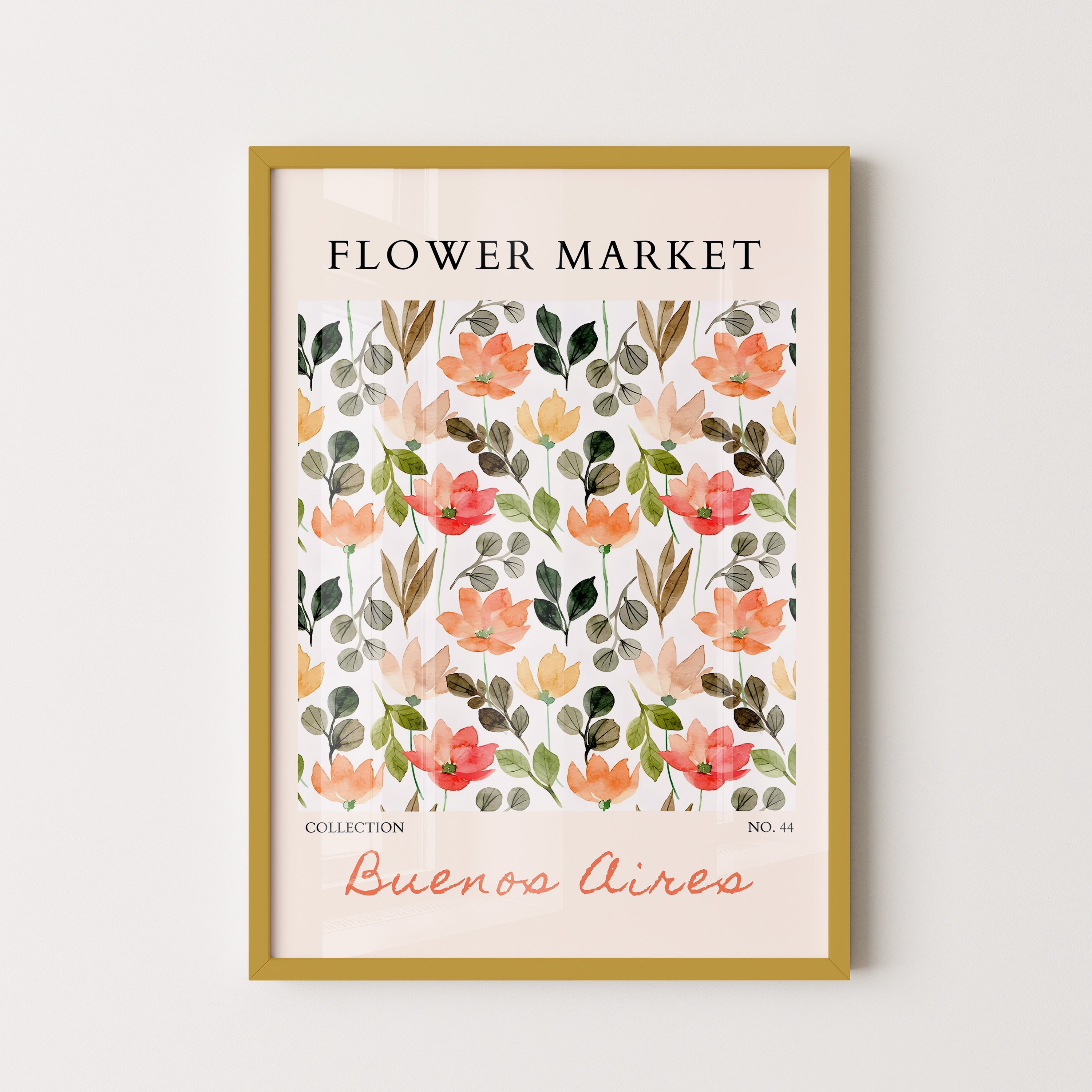 BueNo Borders Aires Soft Floral Natural Pattern