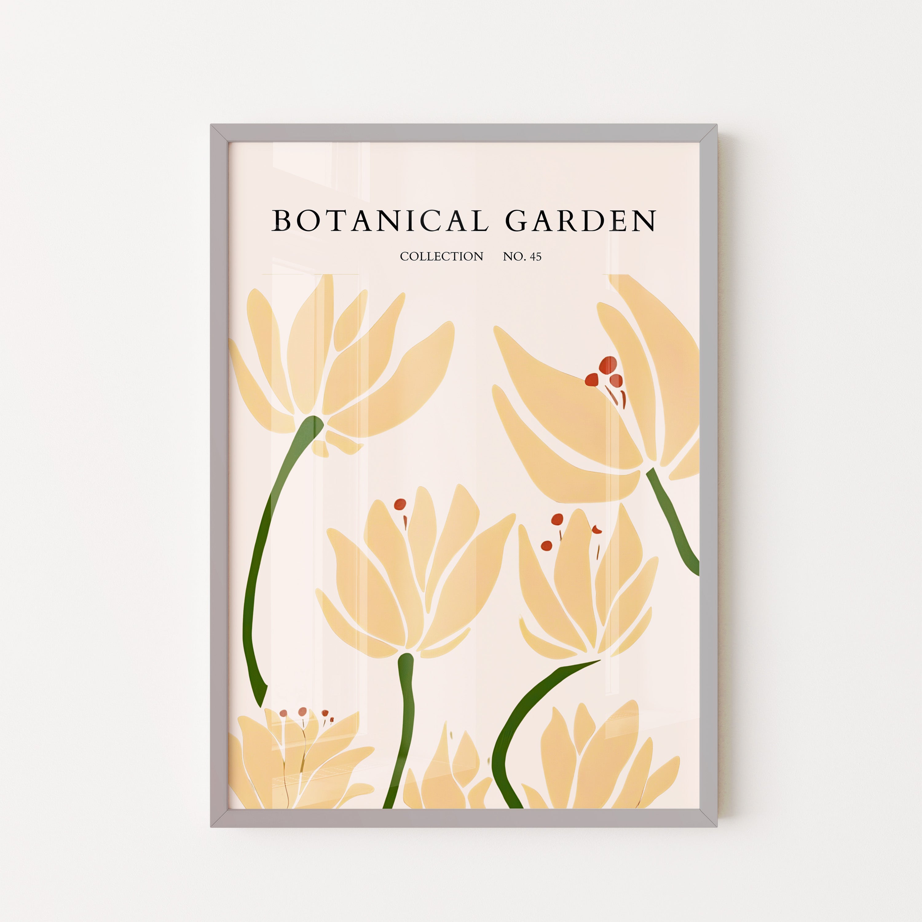 Botanical Garden Golden Floral Minimal