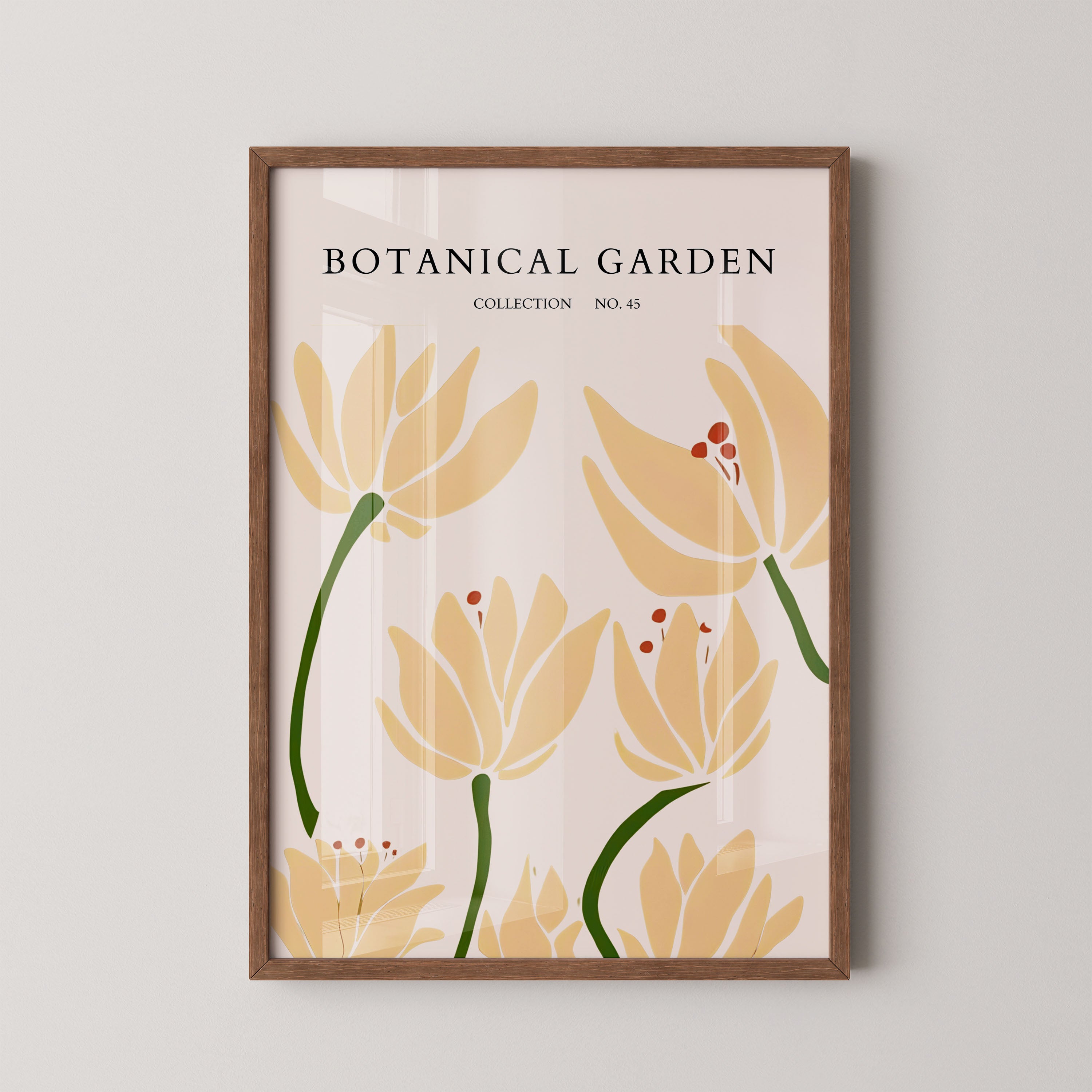 Botanical Garden Golden Floral Minimal