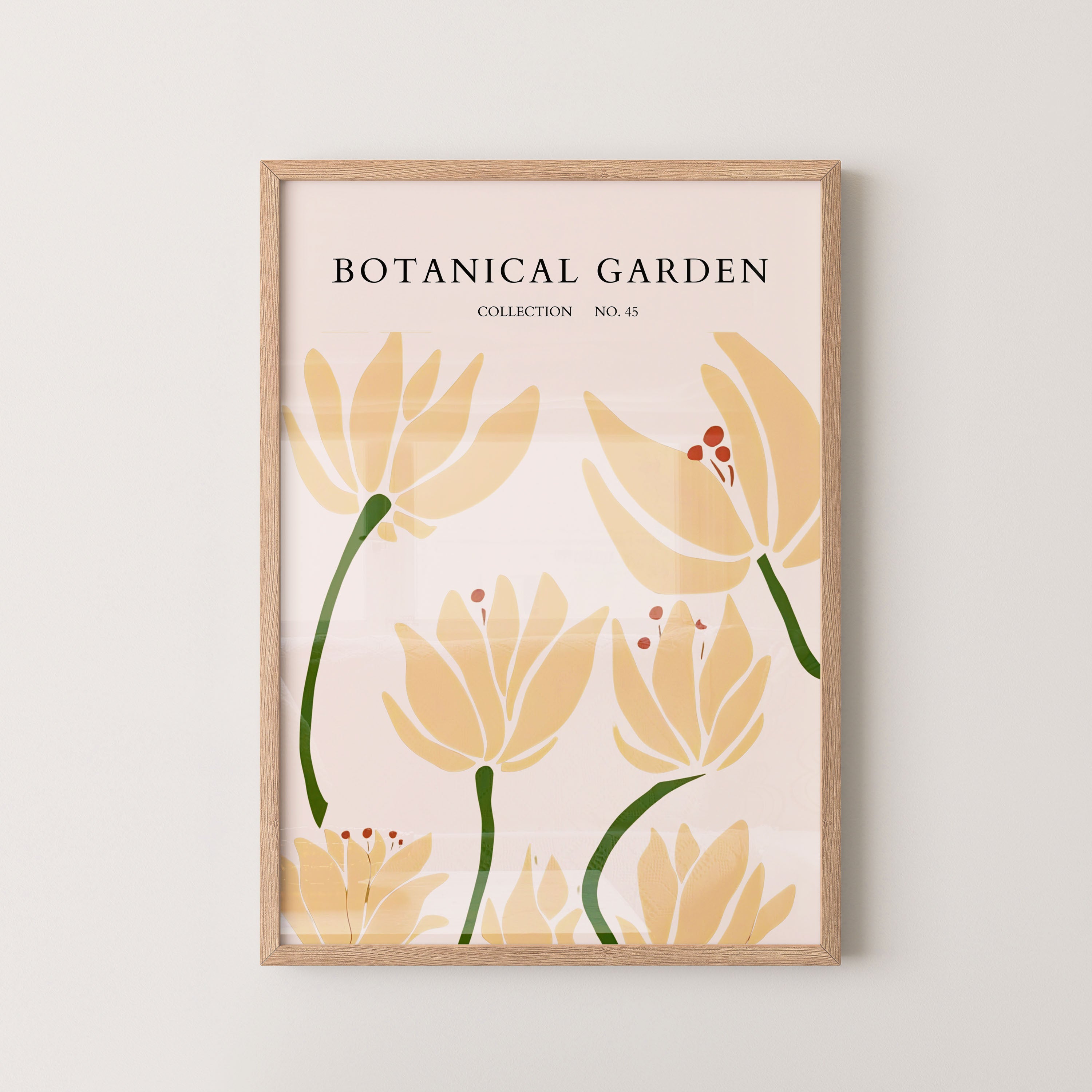 Botanical Garden Golden Floral Minimal
