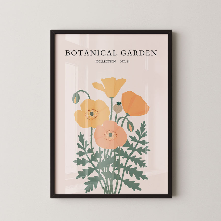Botanical Garden Warm Poppy Form