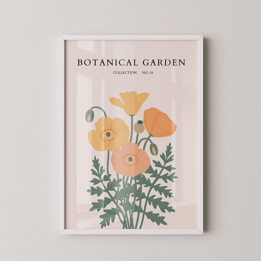 Botanical Garden Warm Poppy Form