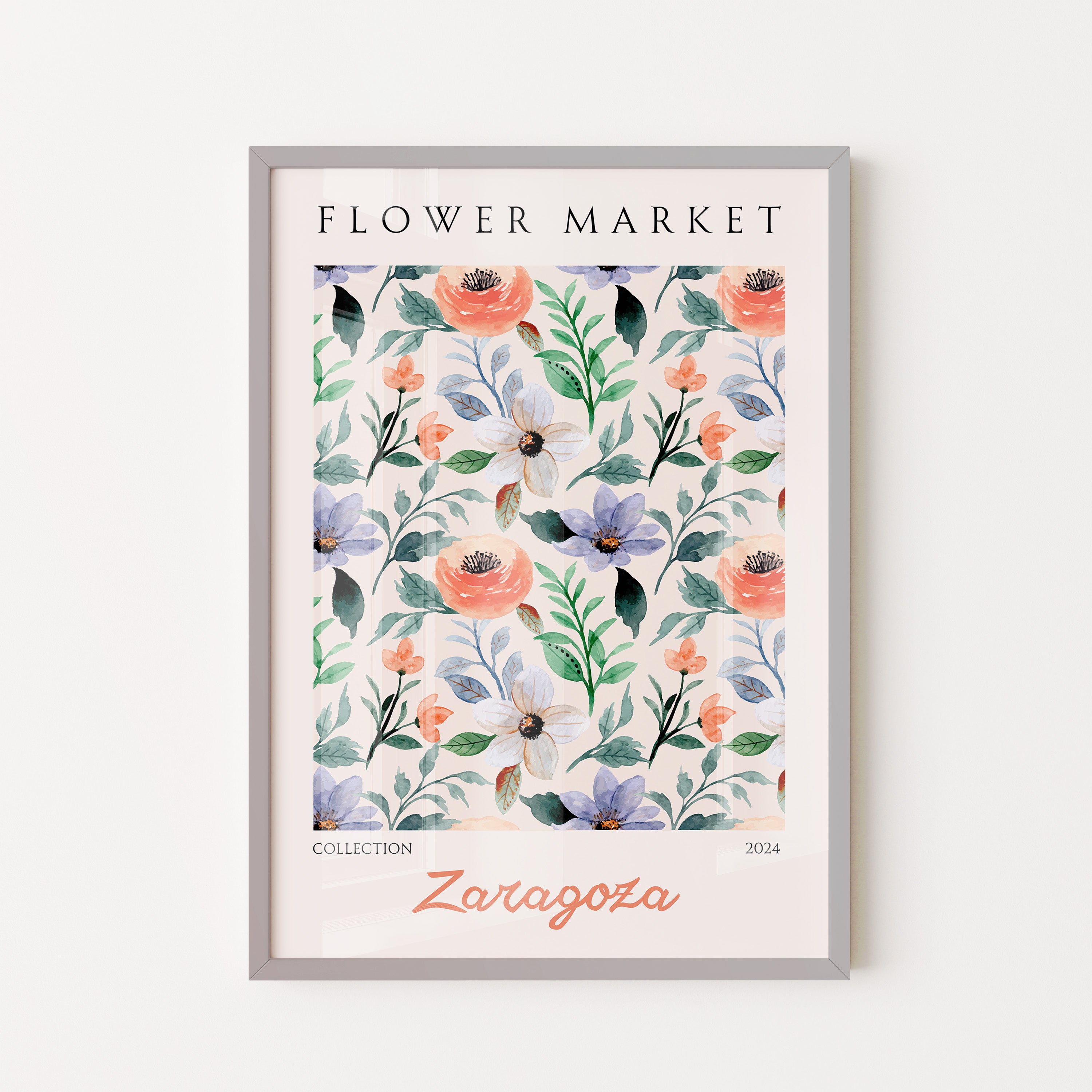 Soft Botanical Floral Pattern