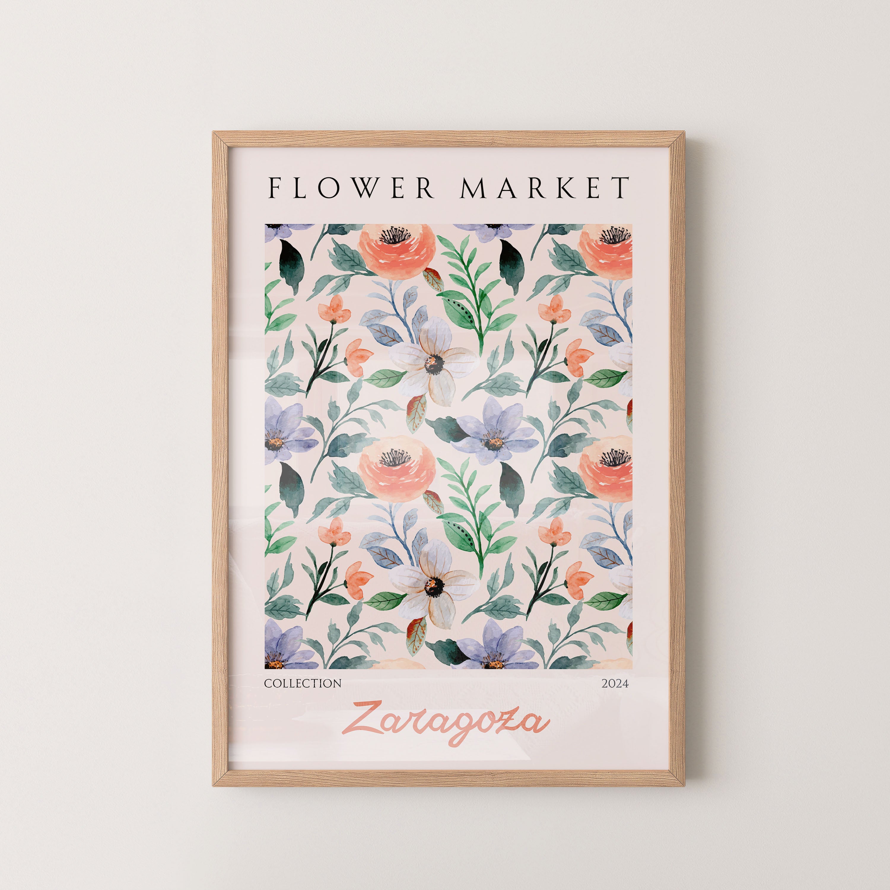 Soft Botanical Floral Pattern