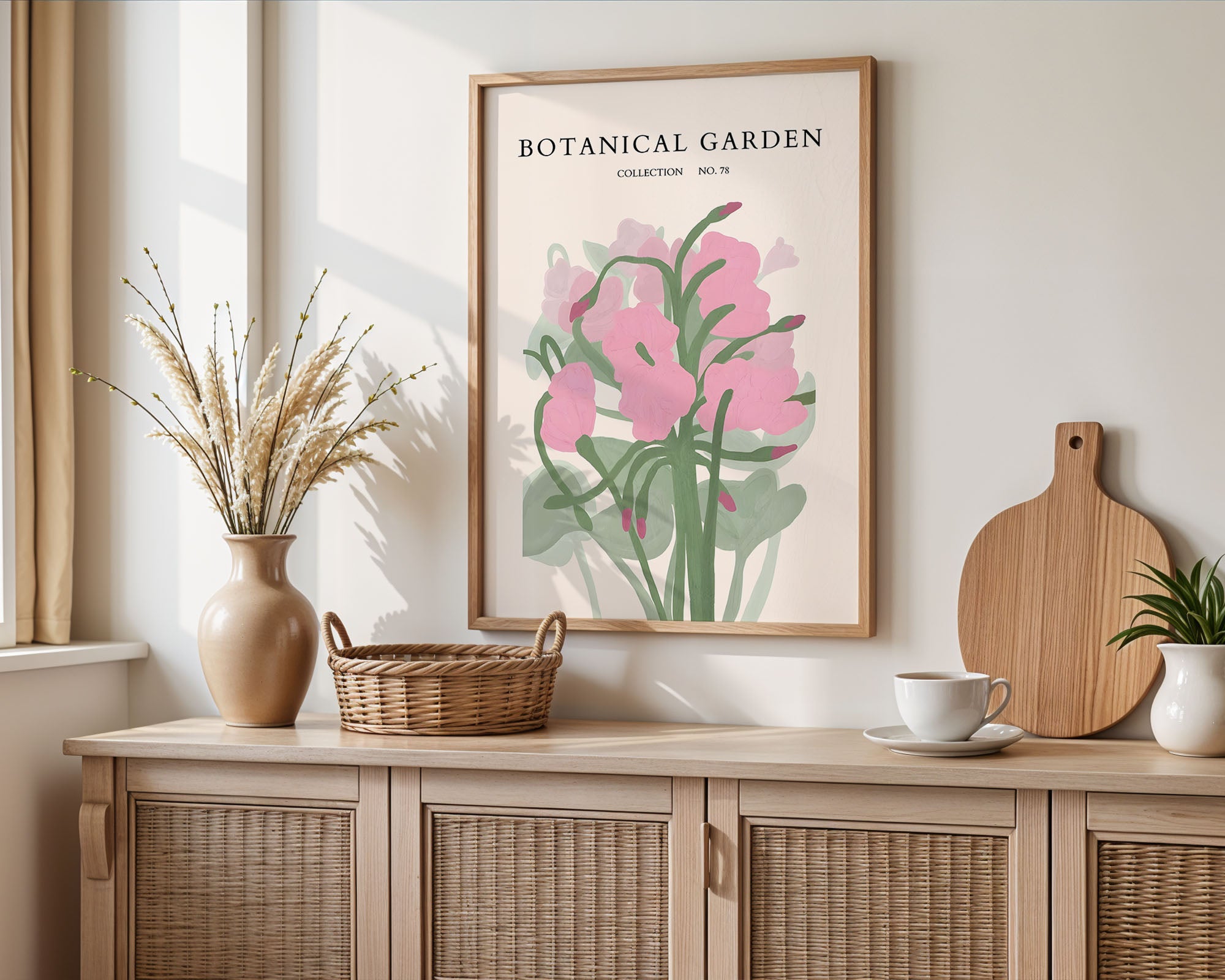 Soft Blush Floral Composition