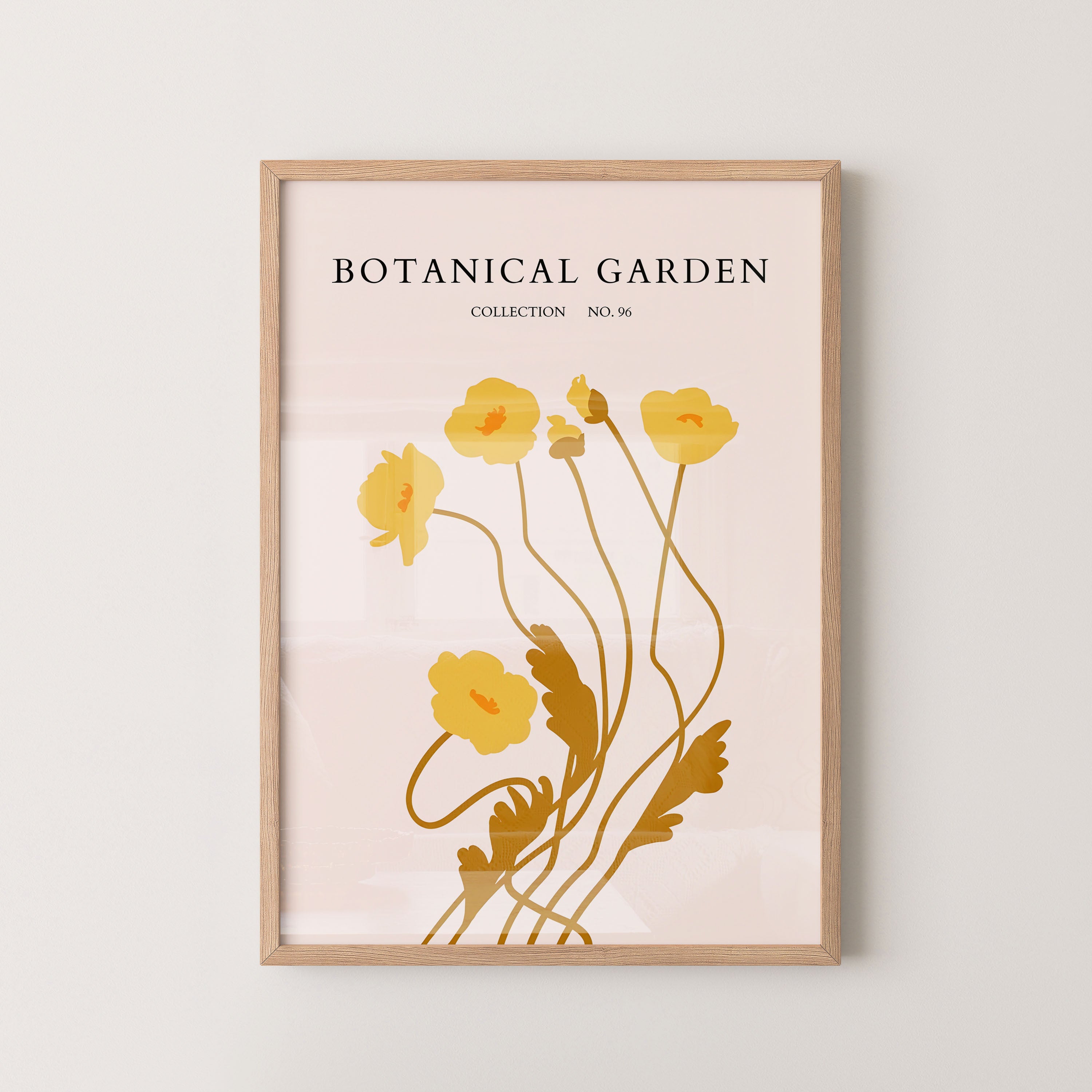 Golden Botanical Bloom