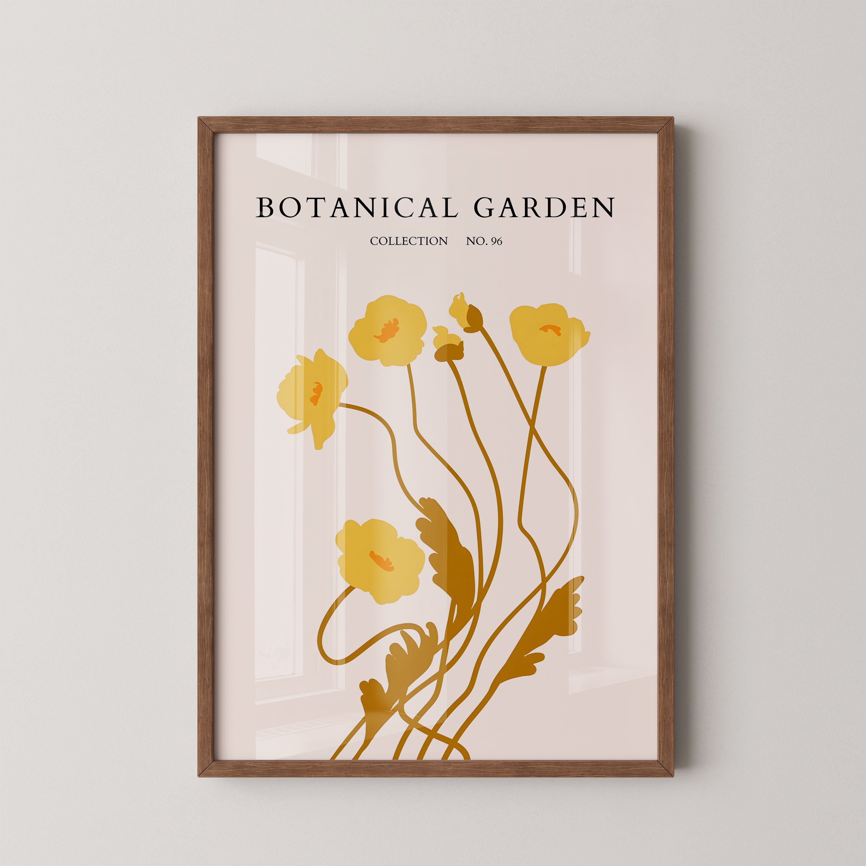 Golden Botanical Bloom