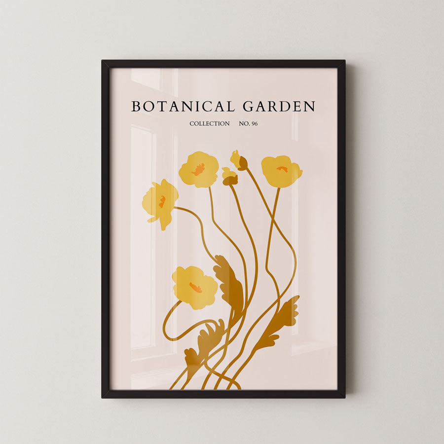 Golden Botanical Bloom