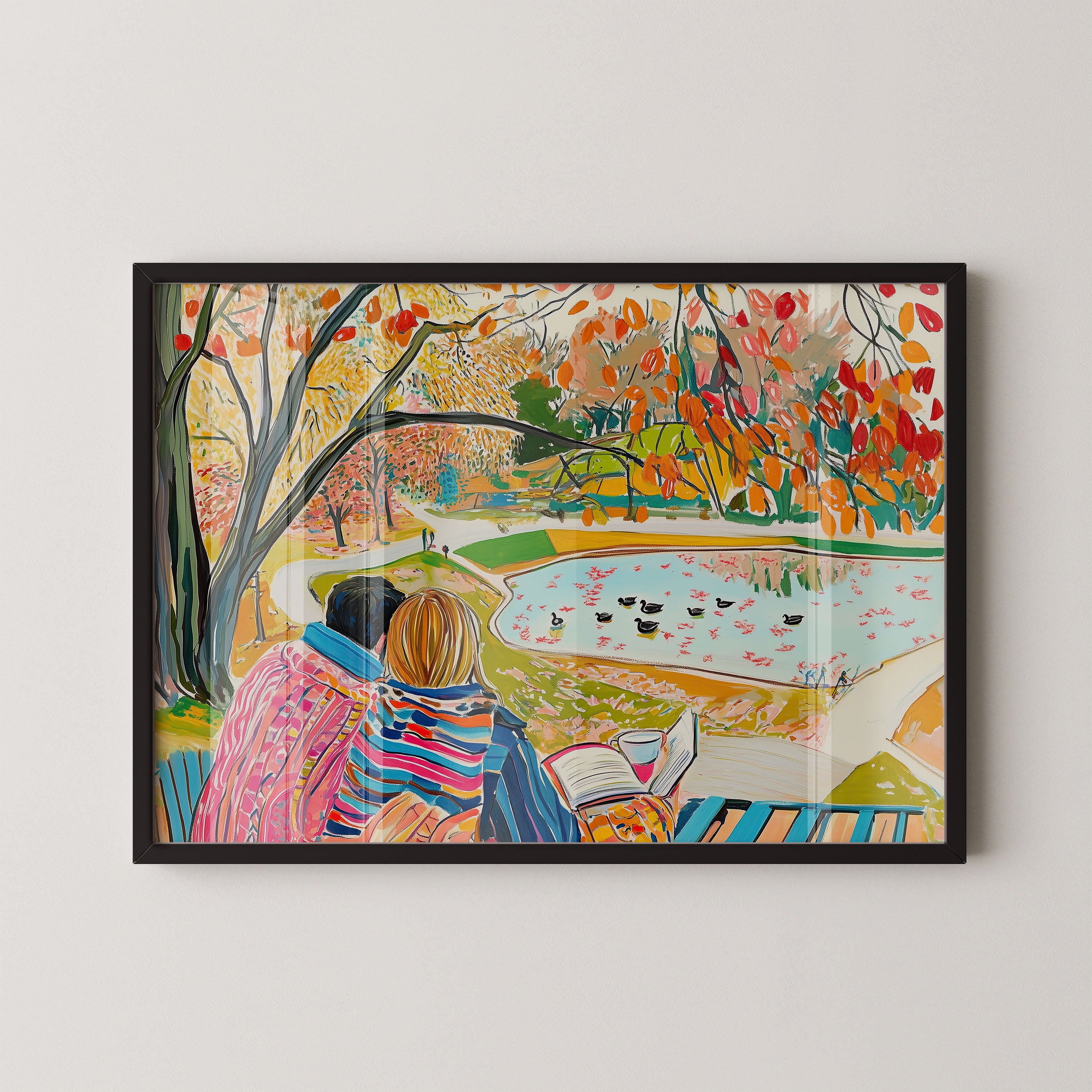 Autumn Reading By The Lake