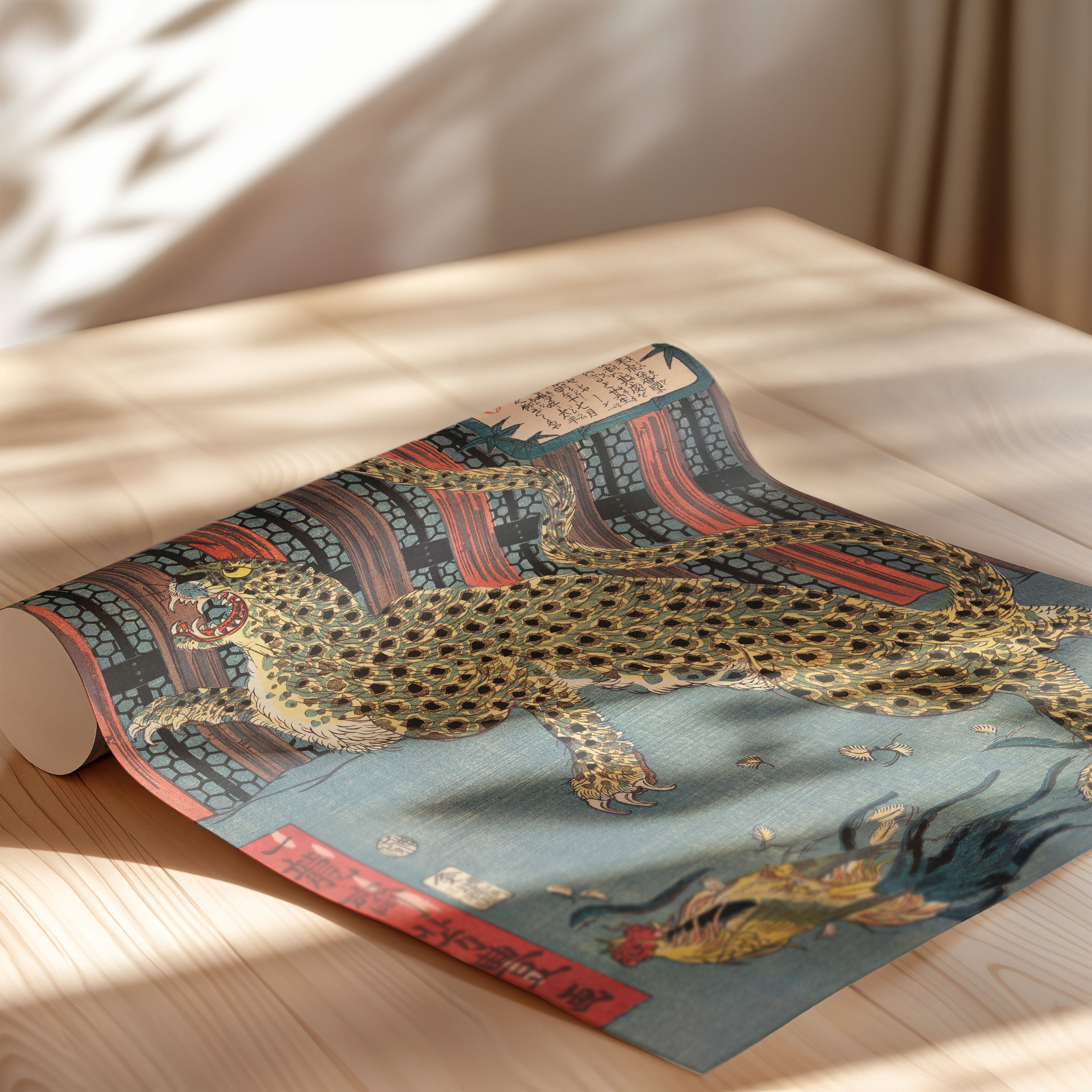 Leopard Spirit in the Shadowed Hall