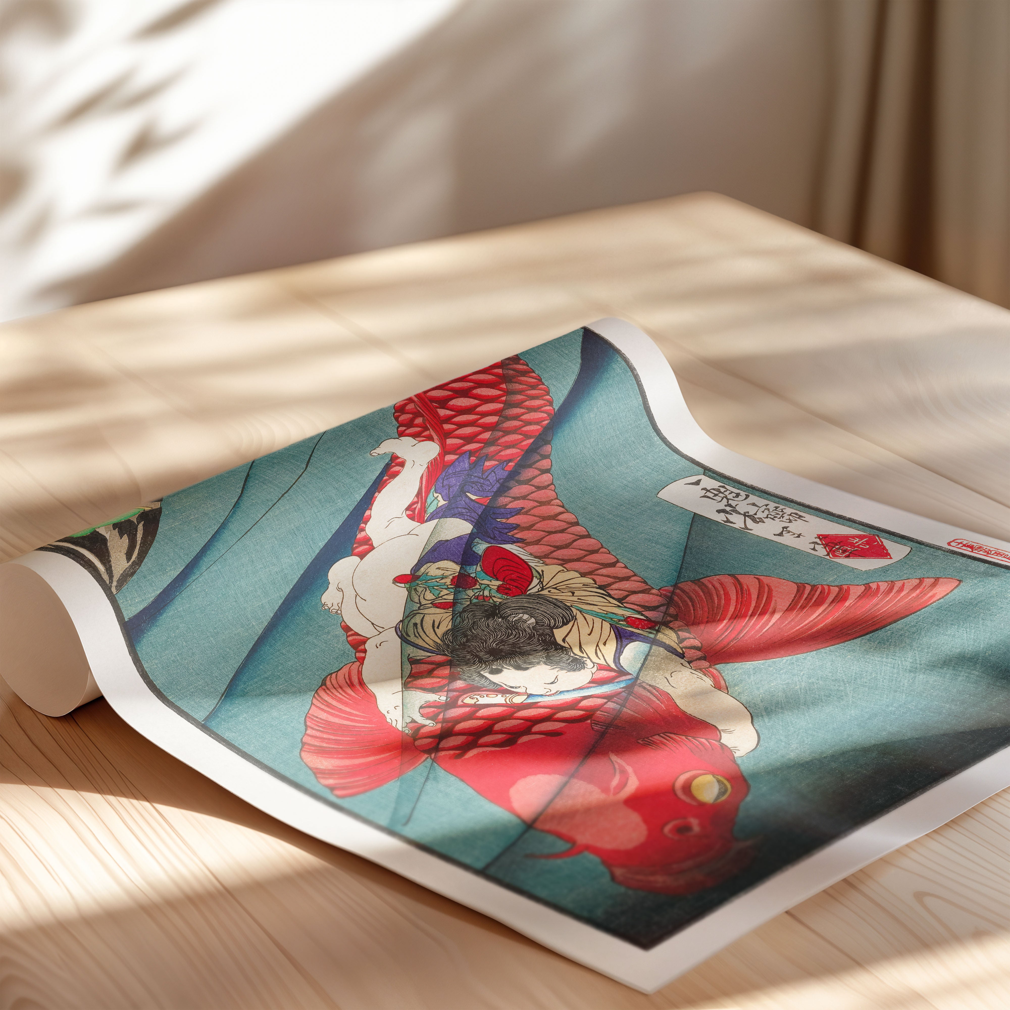 Japanese Koi Fish Art Print – Traditional Japanese Style Wall Art