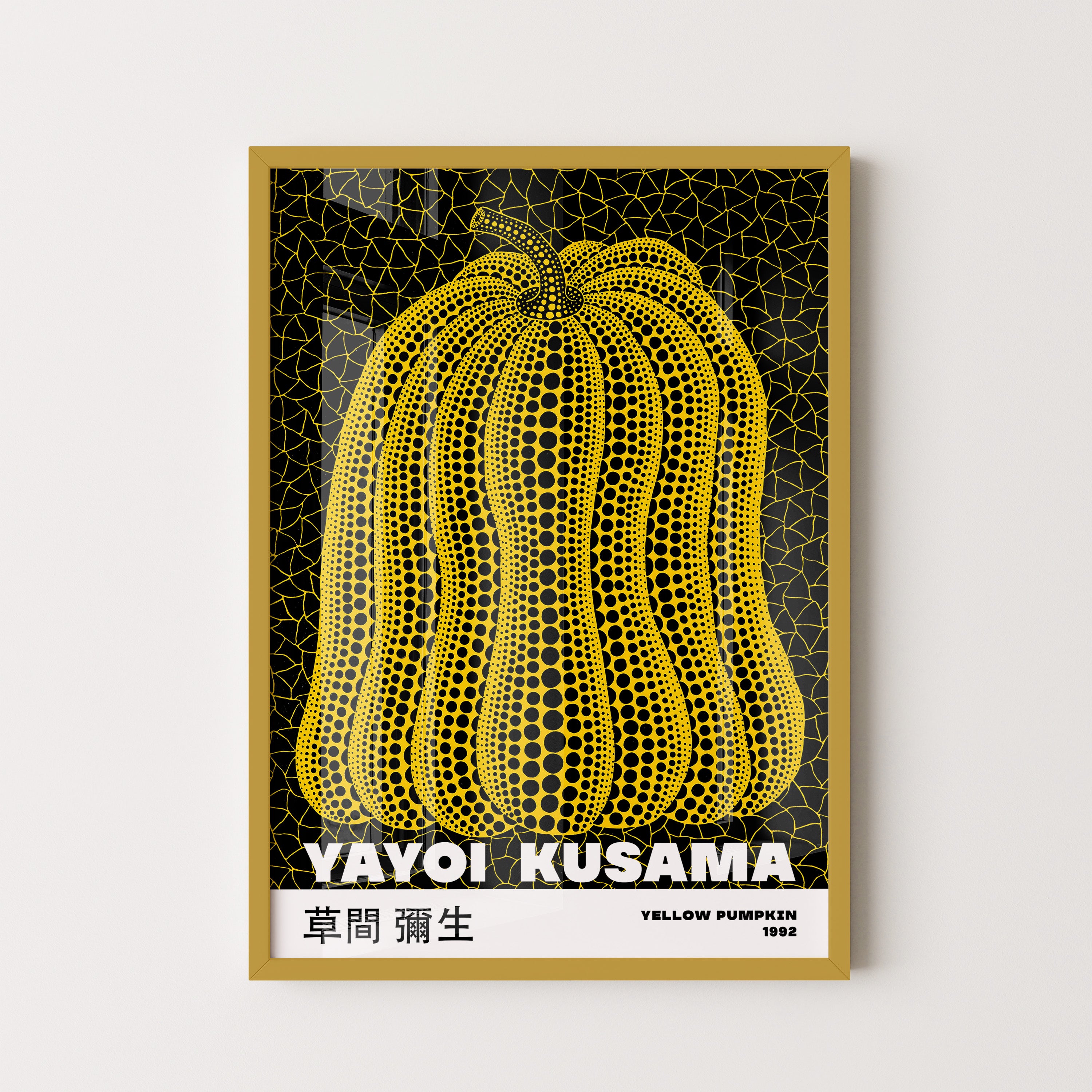 Japanese Art Print – Yellow Pumpkin Exhibition Poster