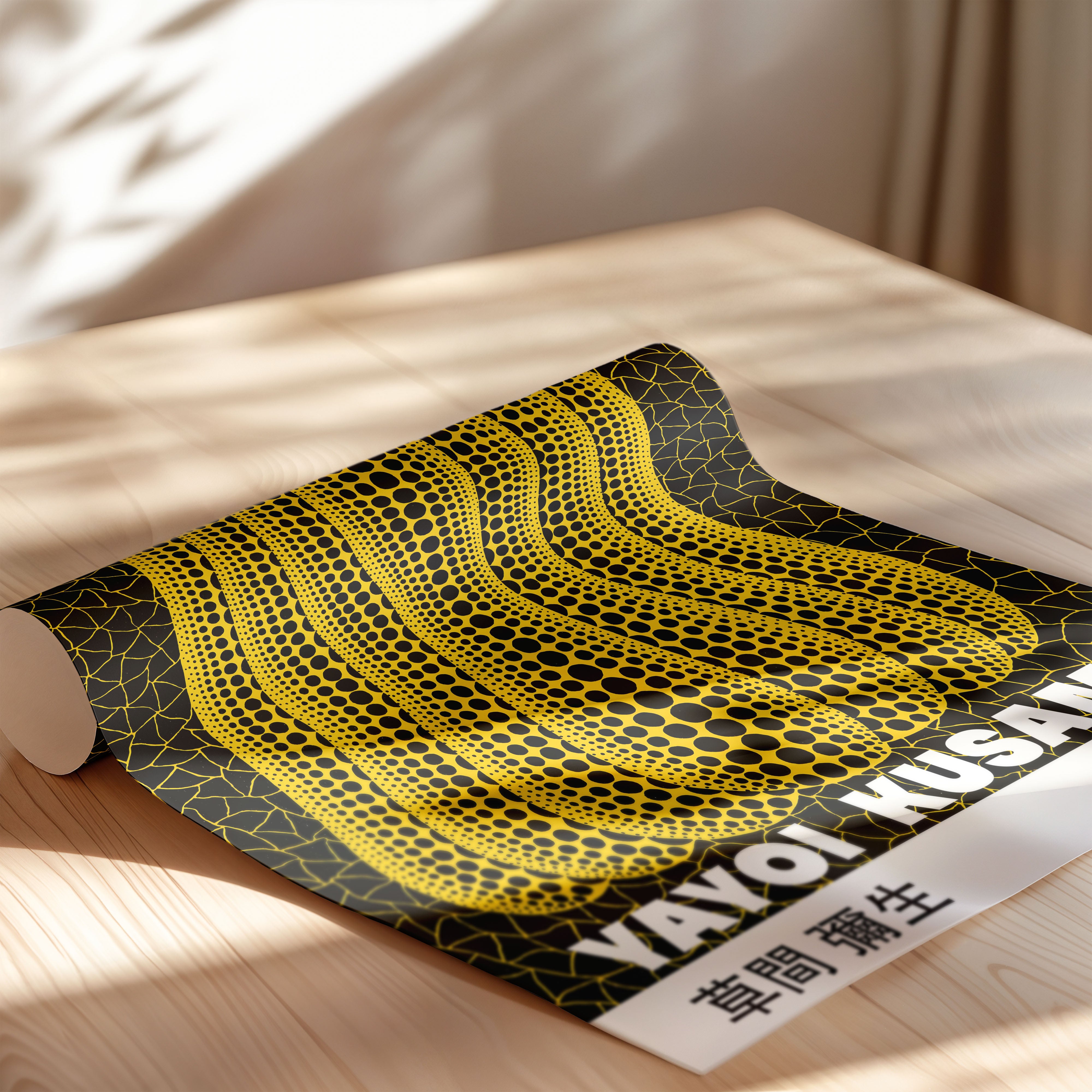 Japanese Art Print – Yellow Pumpkin Exhibition Poster