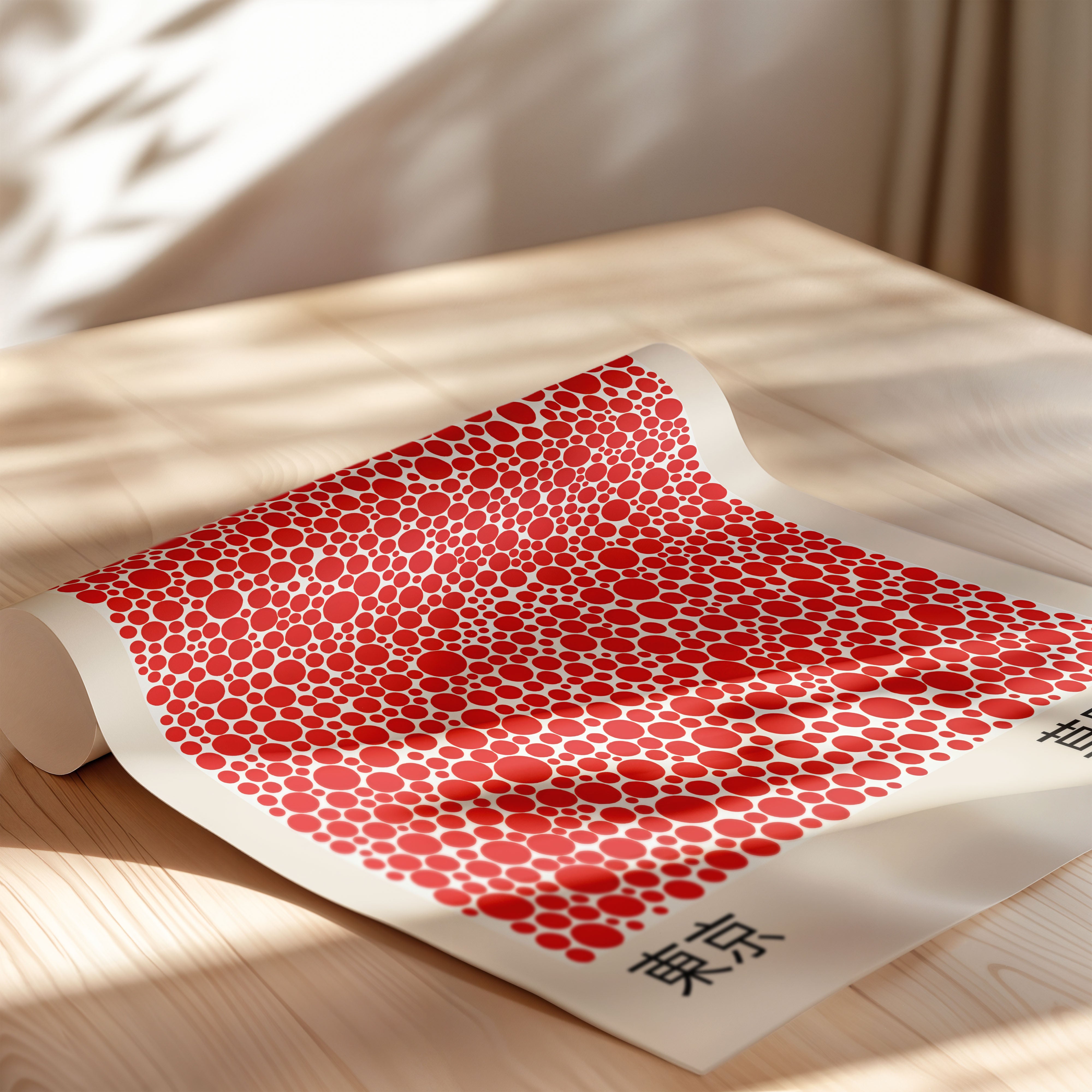 Japanese Art Print – Red Dot Exhibition Poster