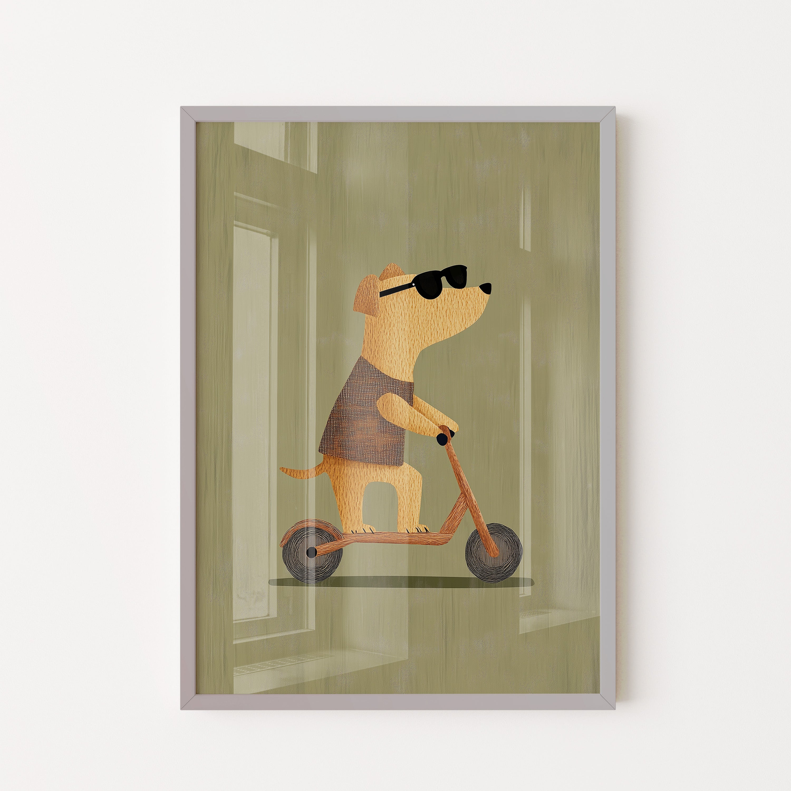 Cool Pup Scooter Ride