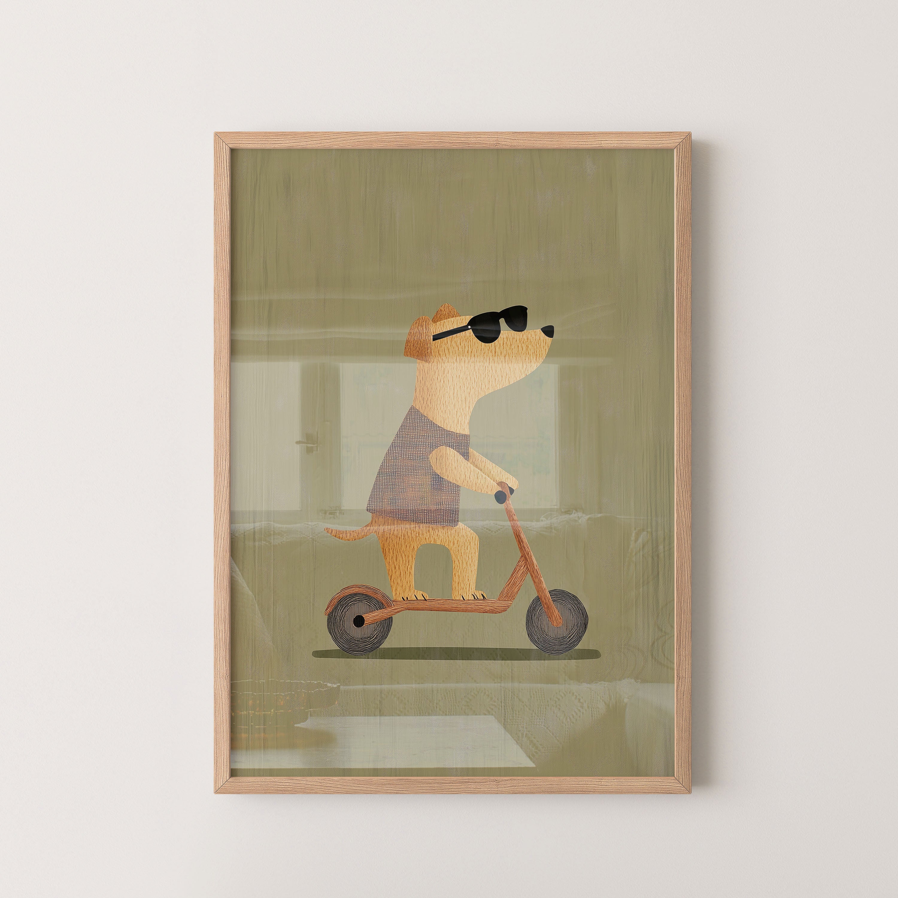 Cool Pup Scooter Ride