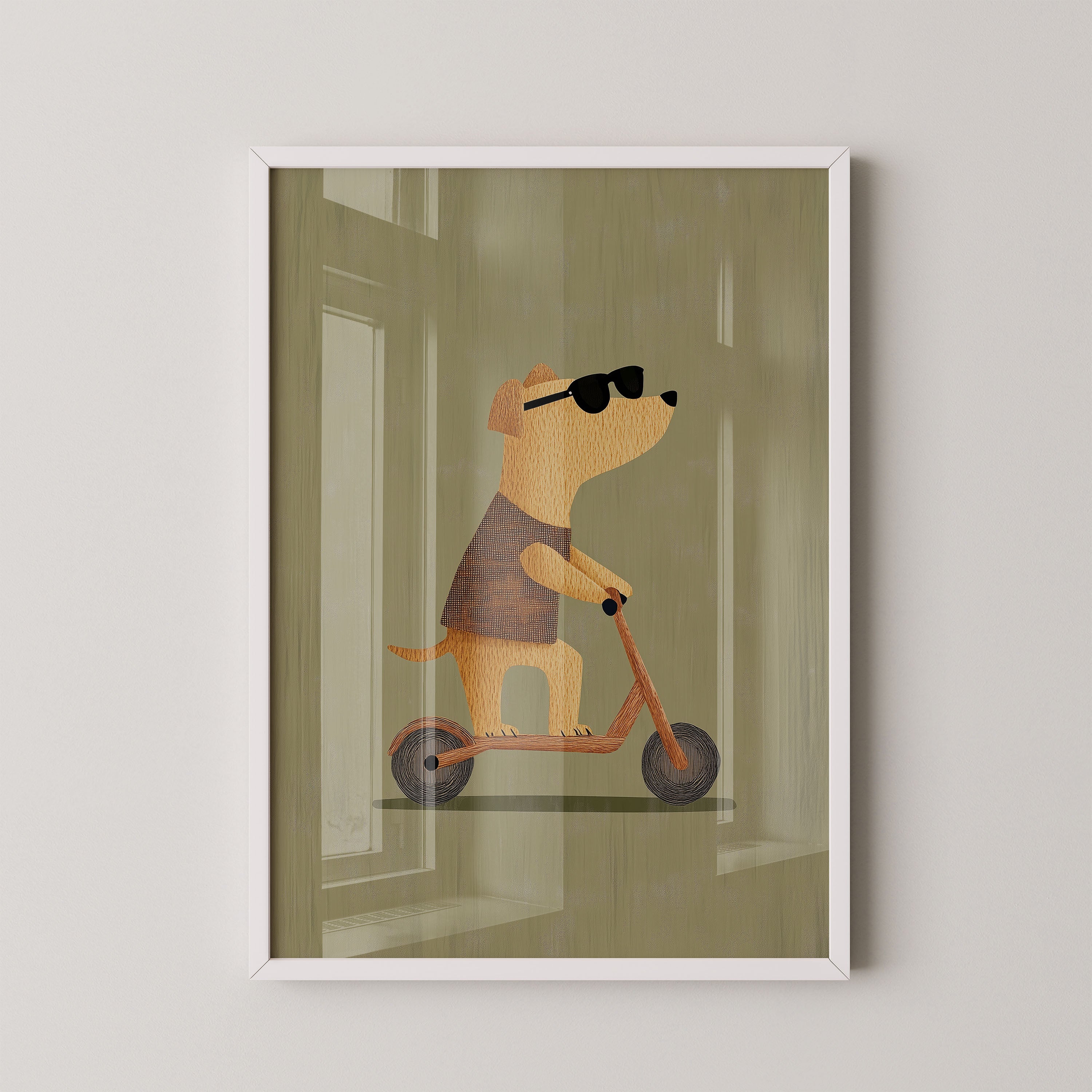 Cool Pup Scooter Ride