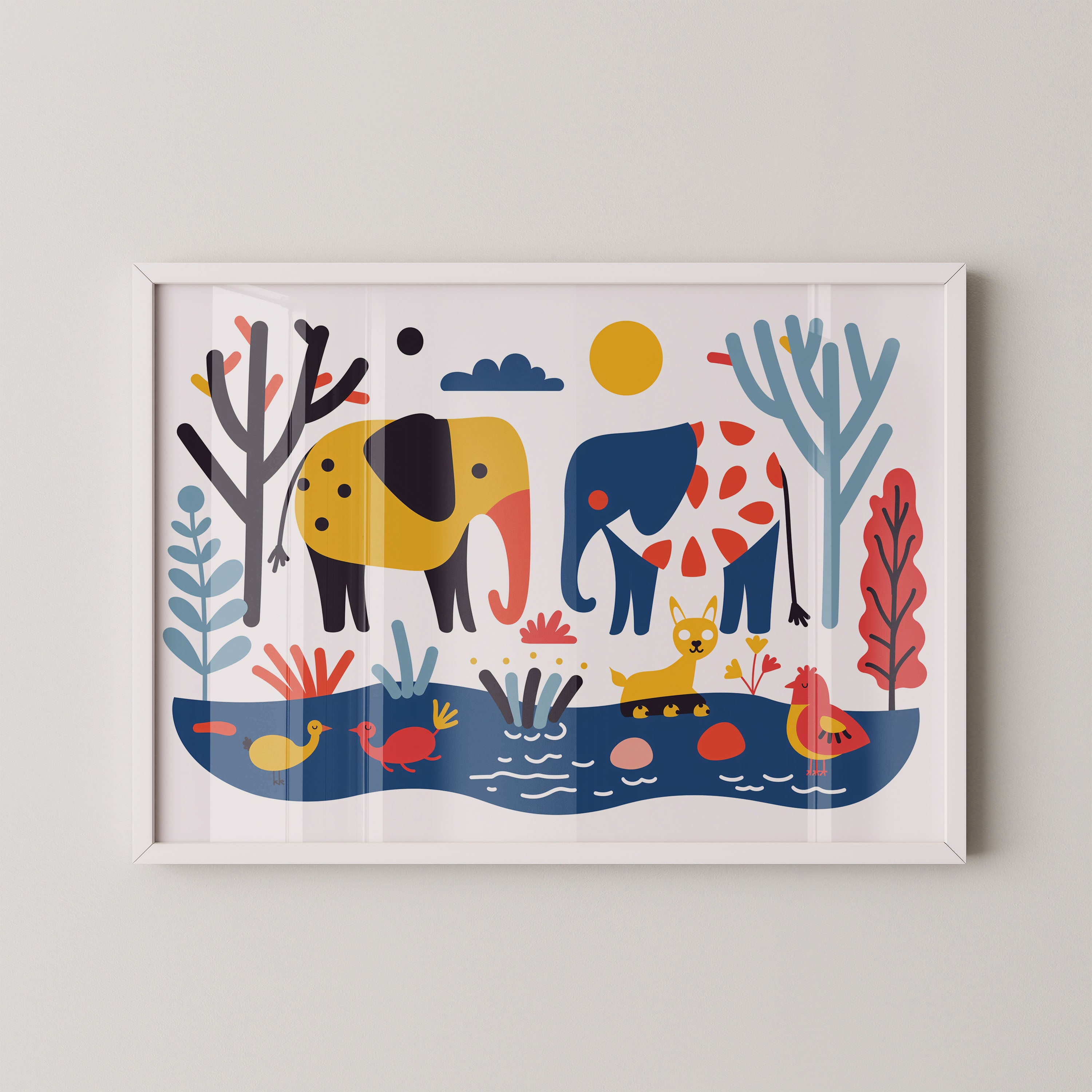 Colorful Safari Friends