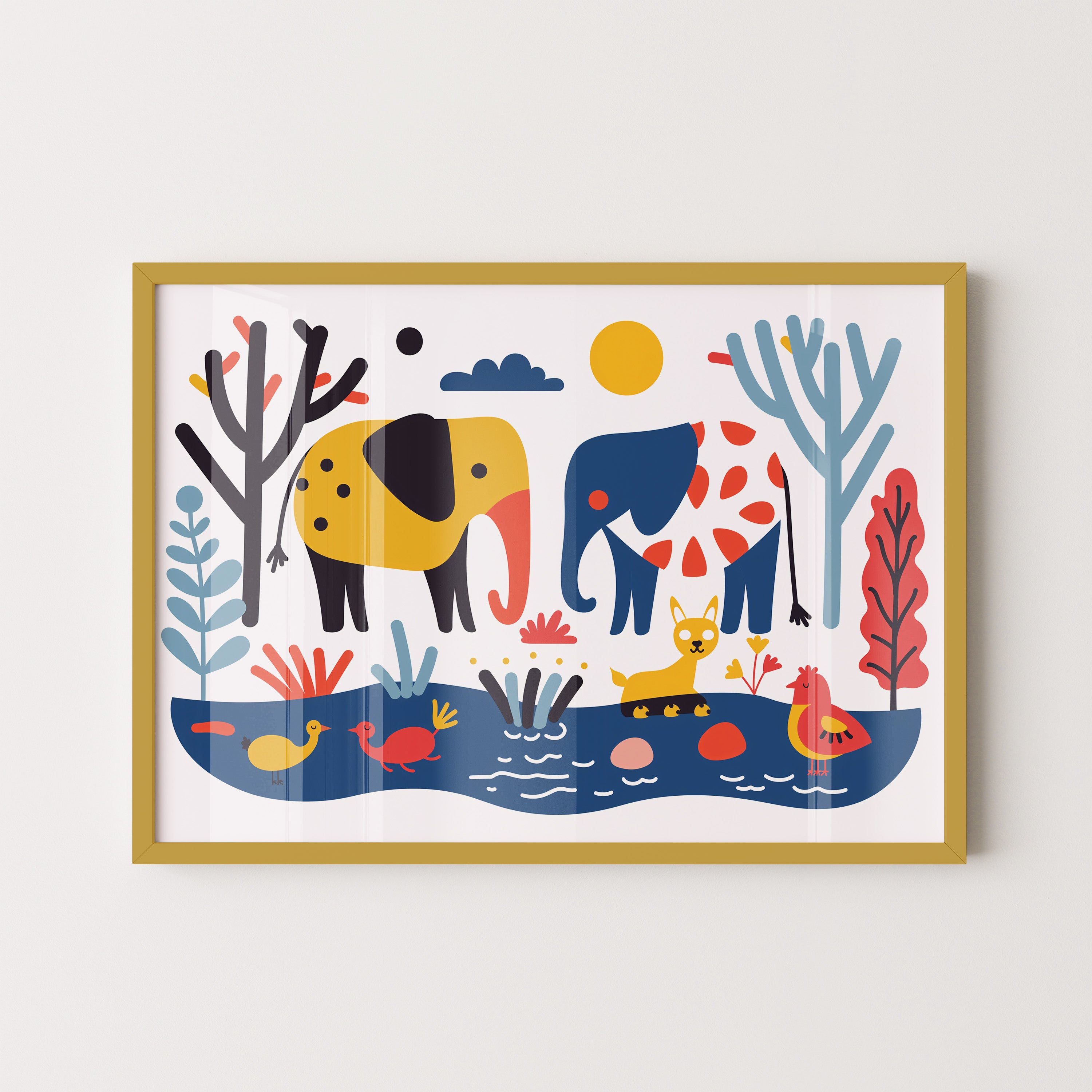 Colorful Safari Friends