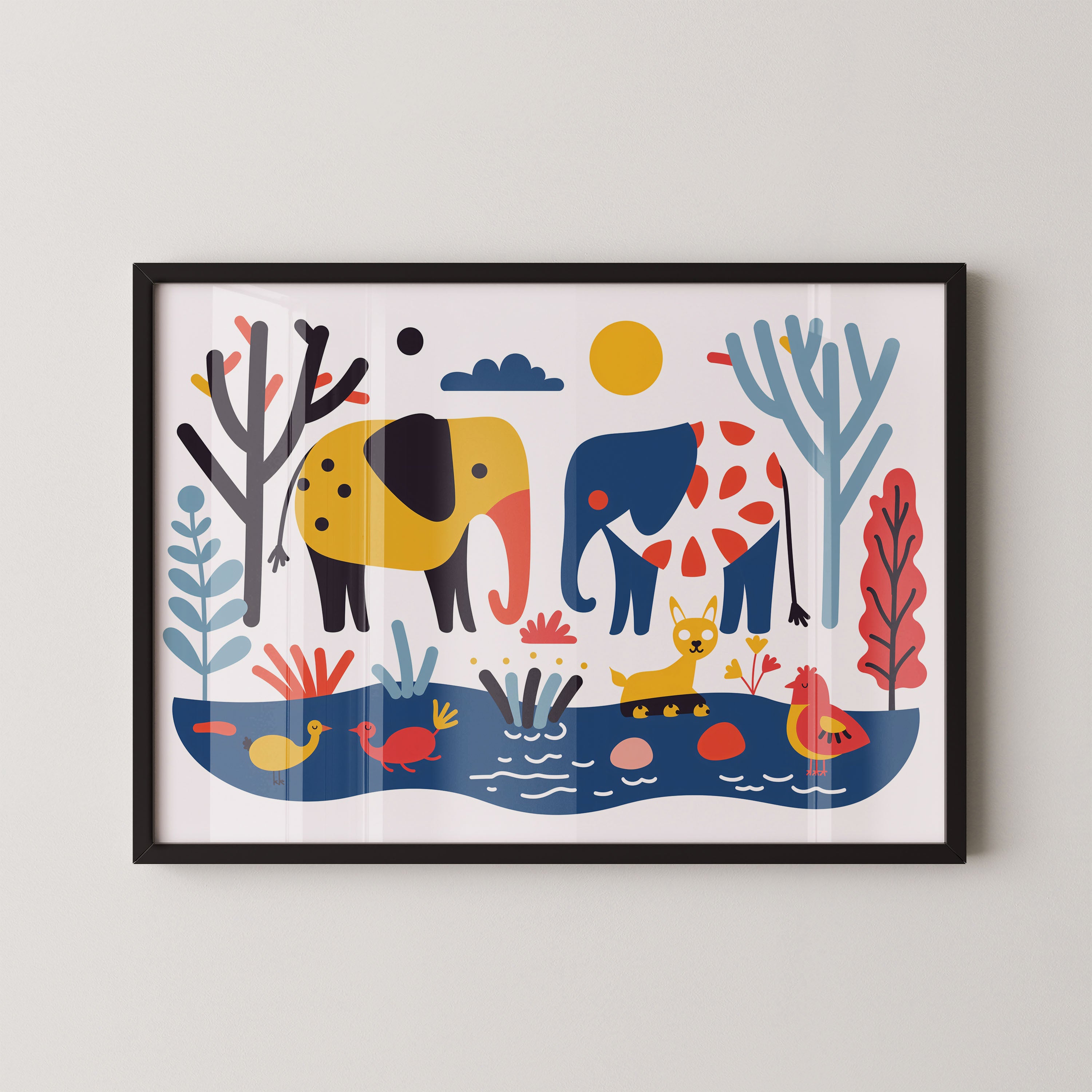 Colorful Safari Friends