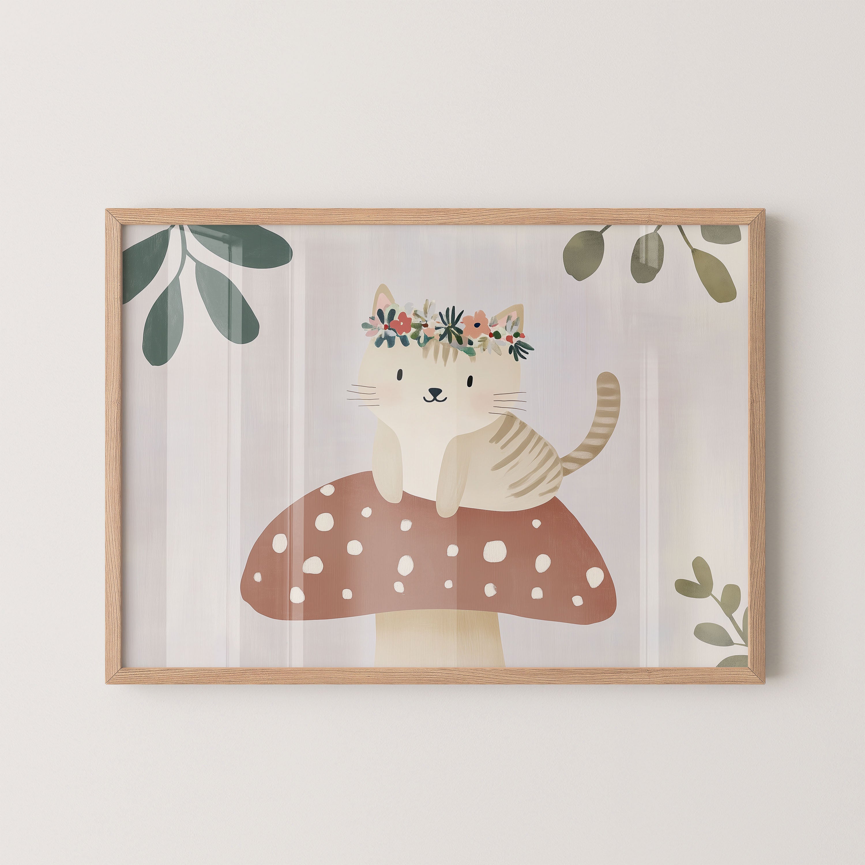 Mushroom Kitty Garden