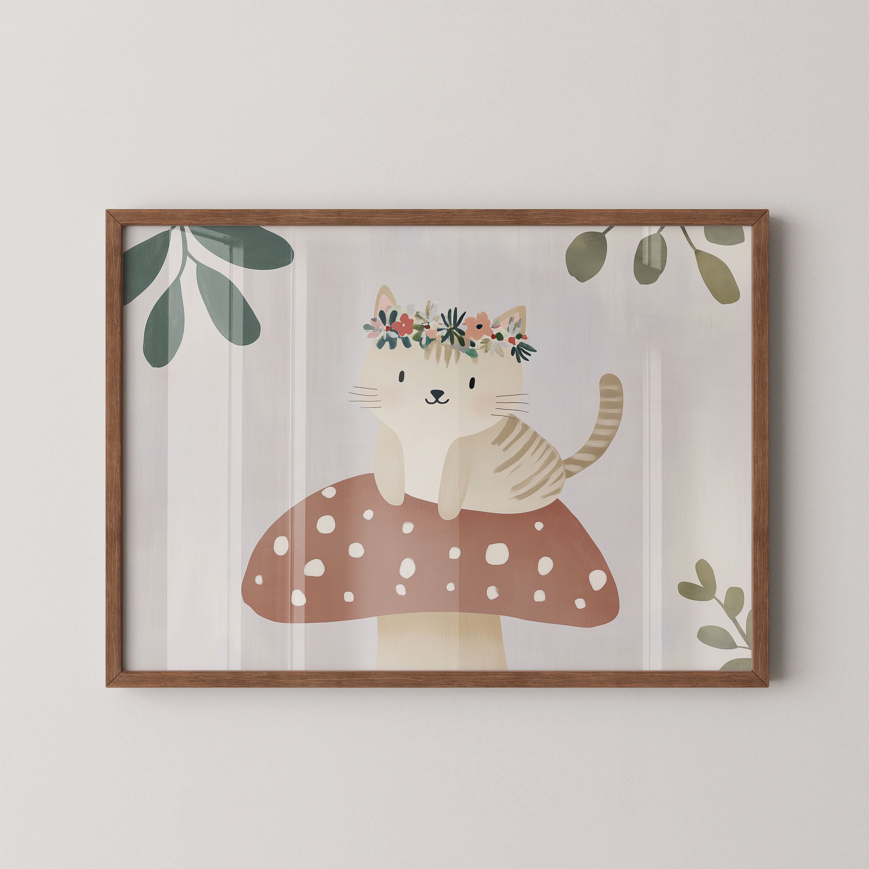 Mushroom Kitty Garden