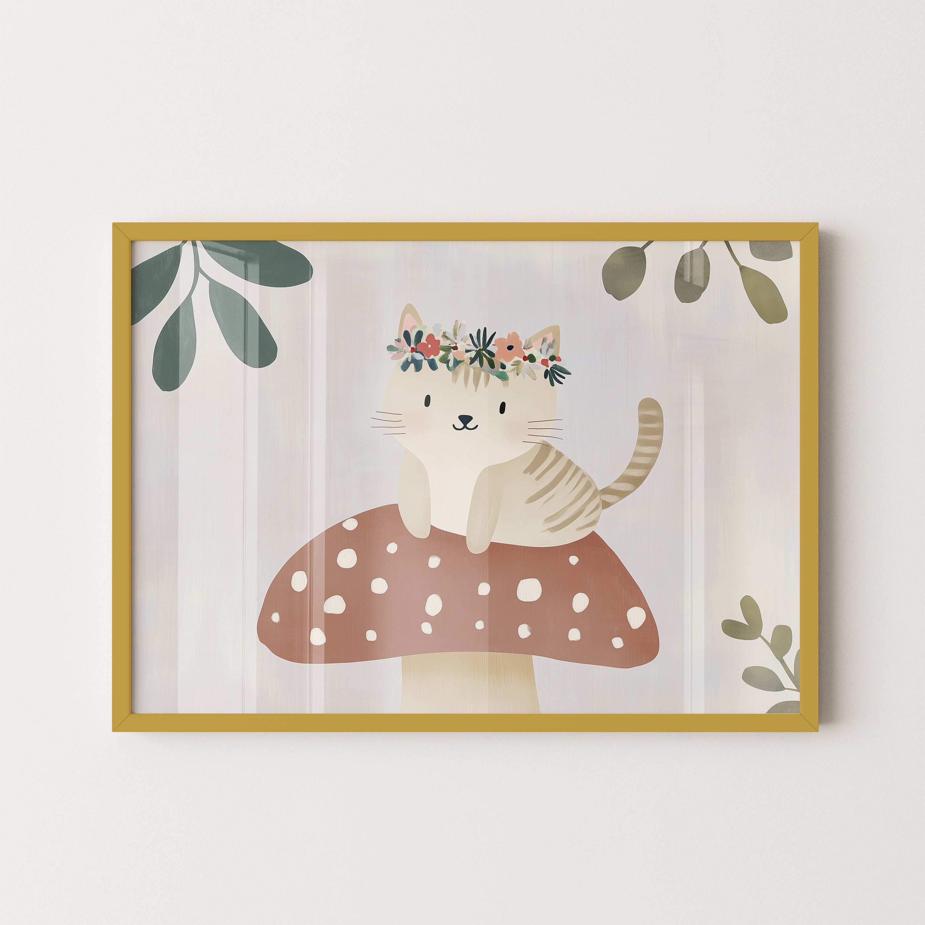 Mushroom Kitty Garden