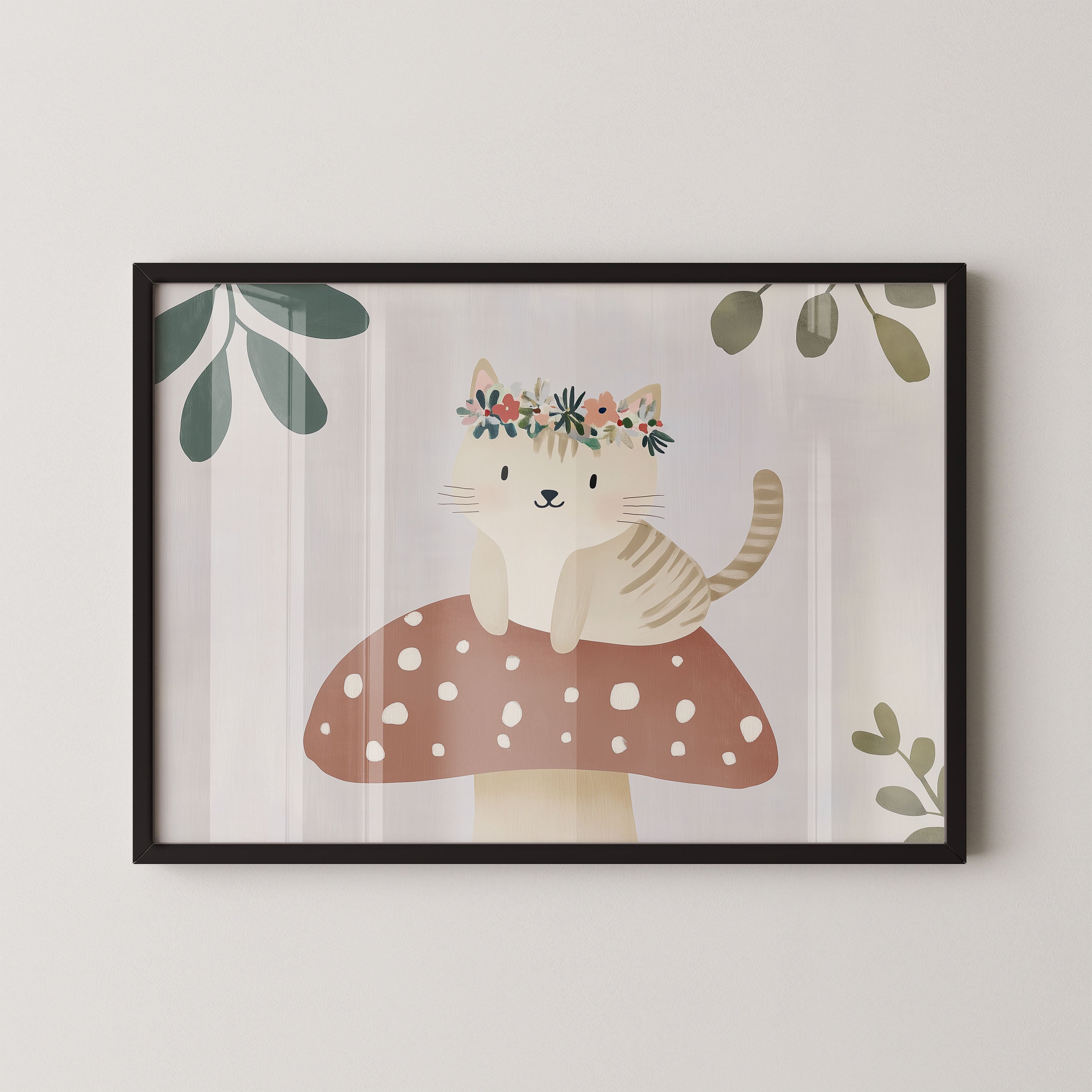Mushroom Kitty Garden