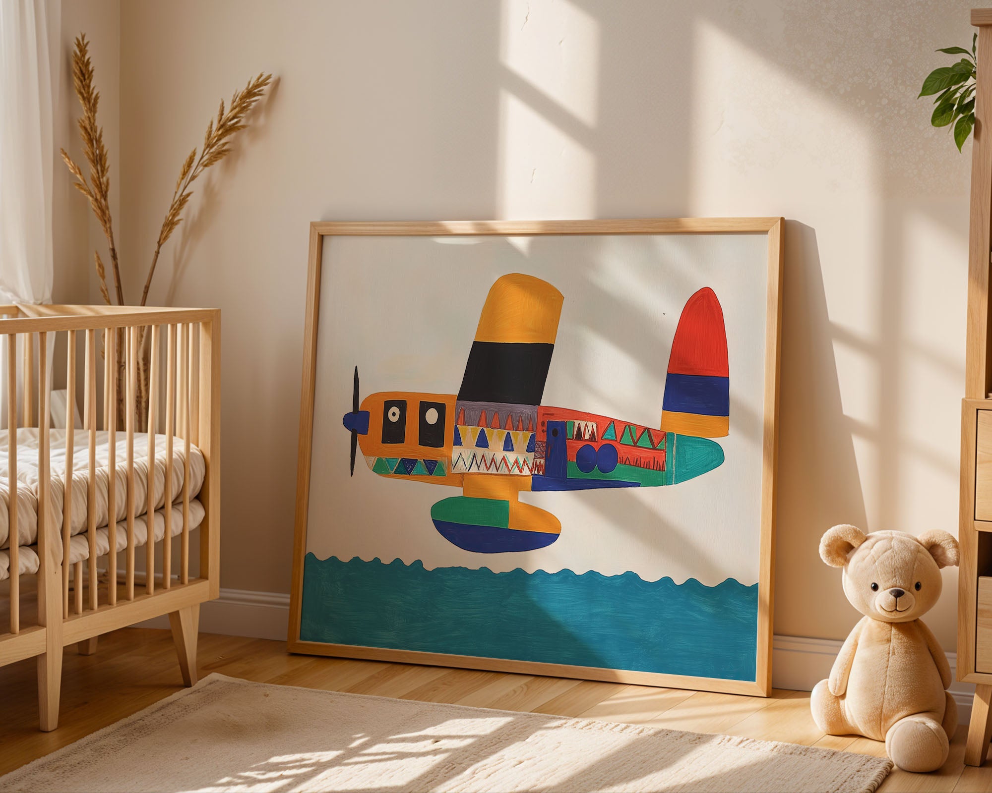 Colorful Seaplane Journey