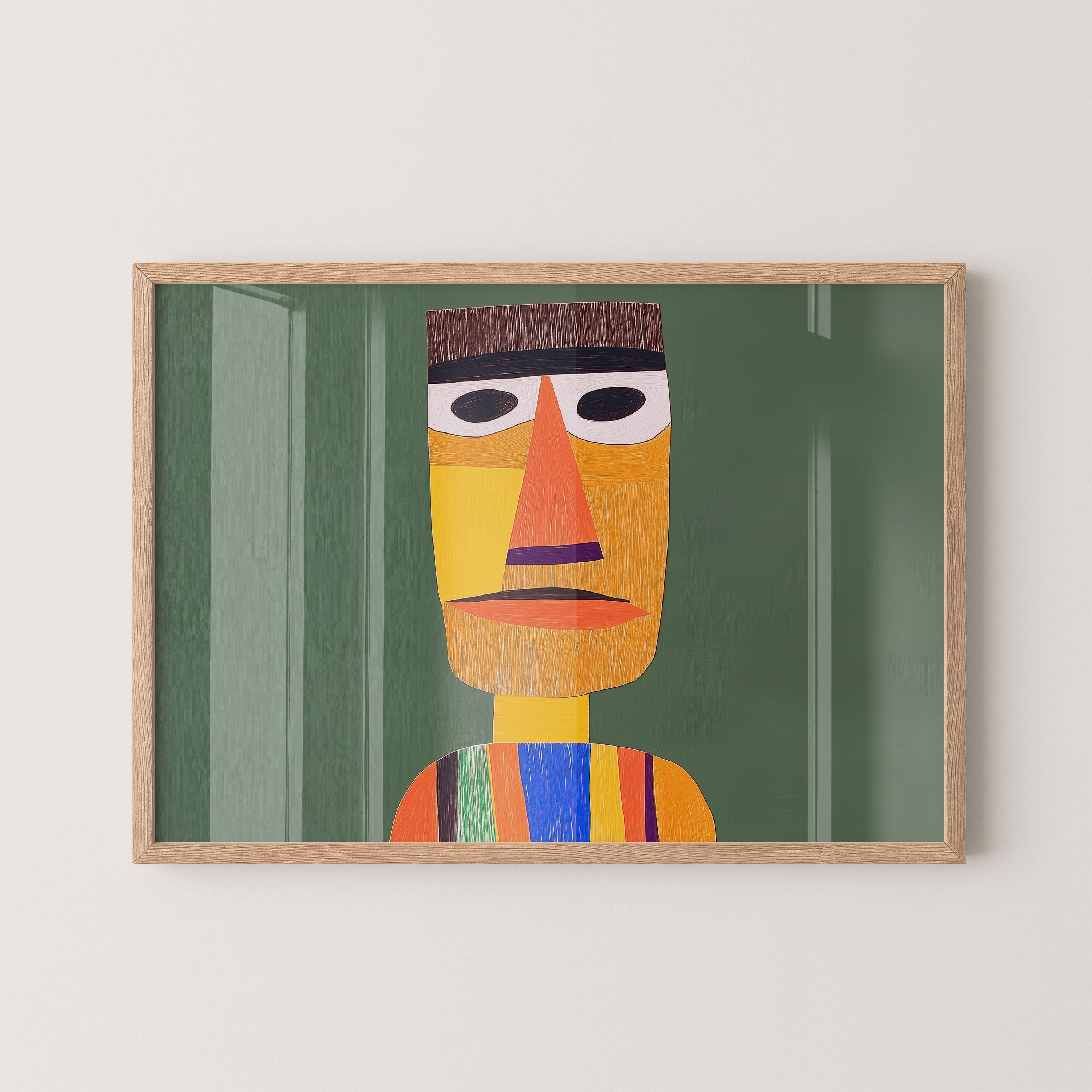 Color Stripe Portrait