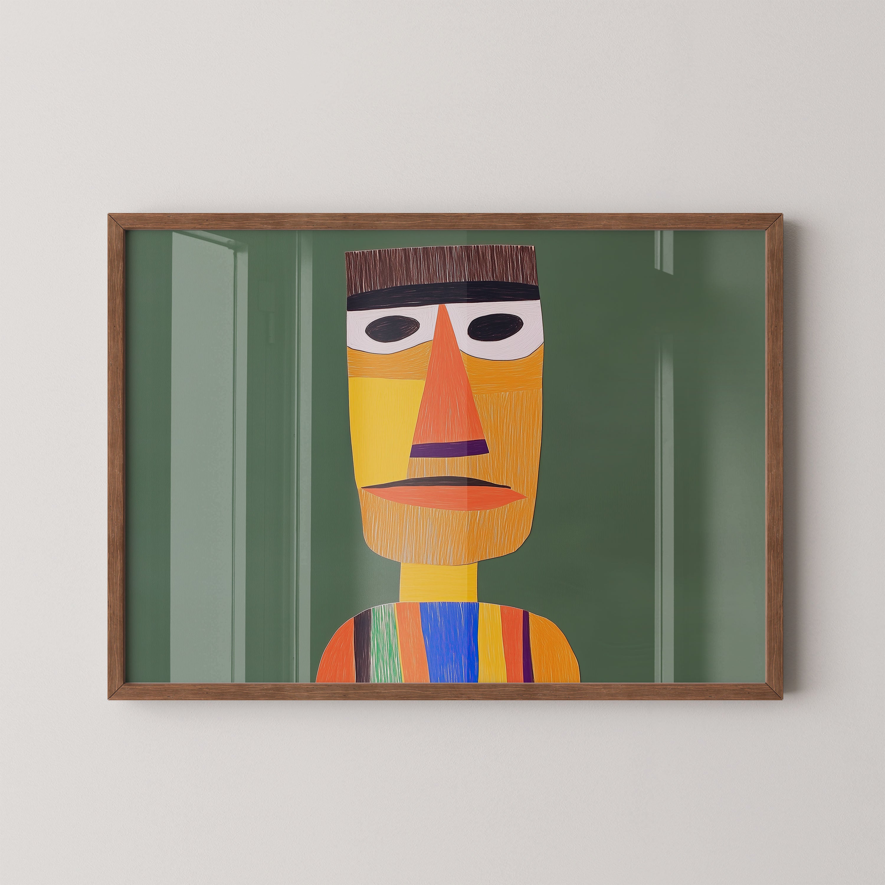 Color Stripe Portrait