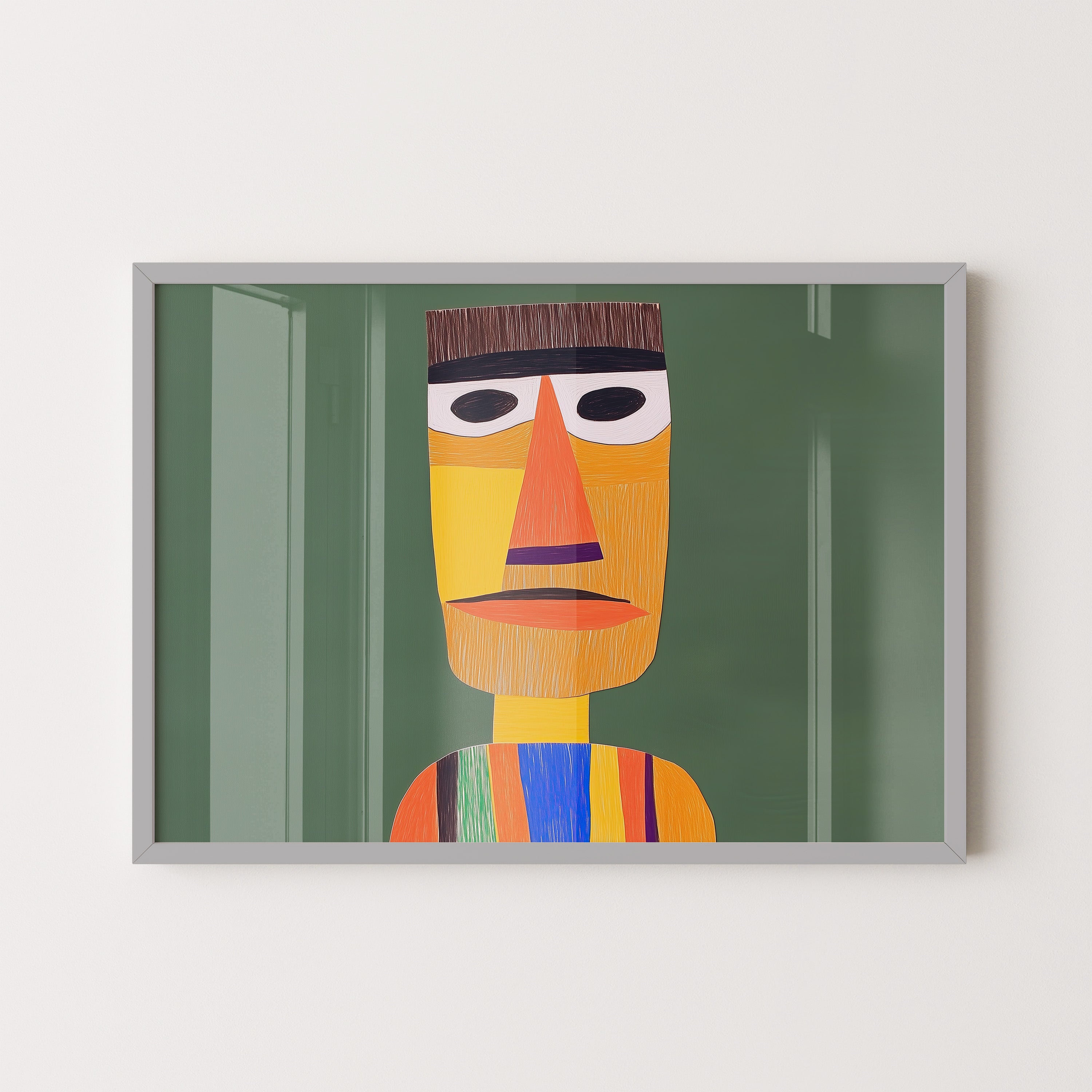 Color Stripe Portrait