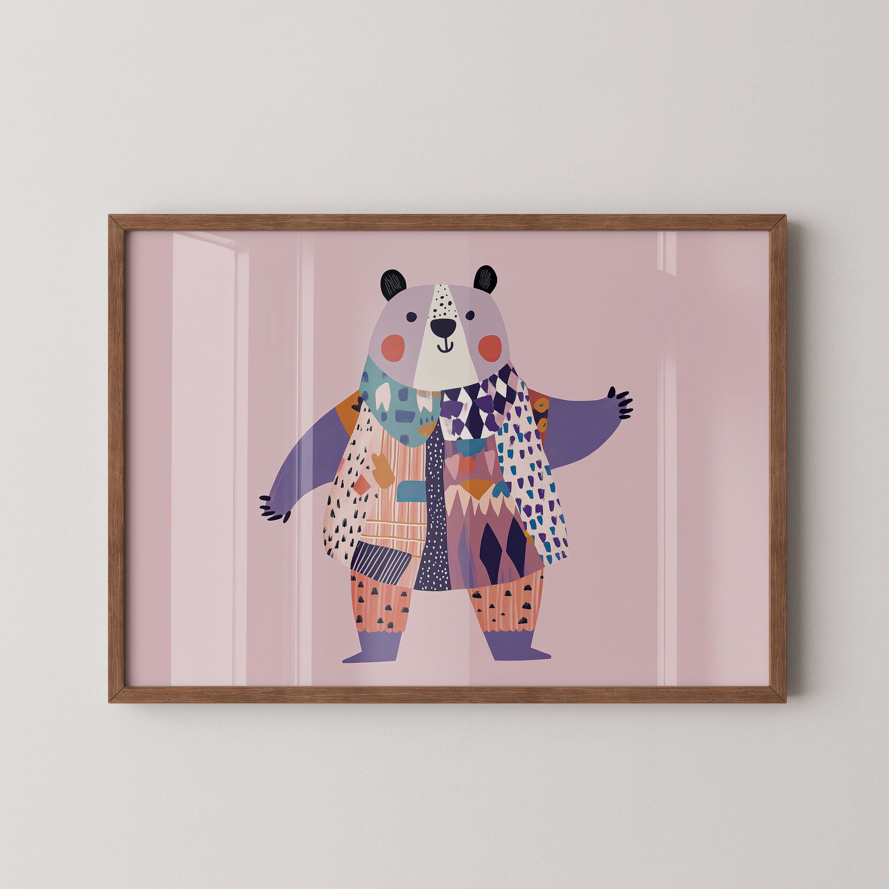 Patchwork Panda Charm